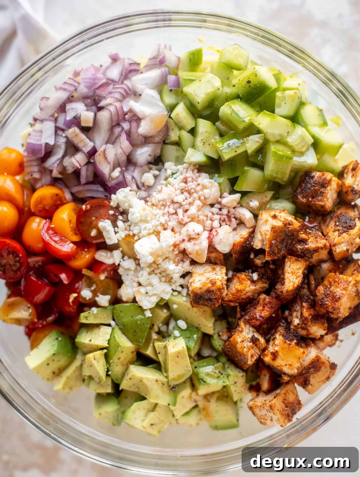 Blackened Chicken Chopped Salad with Raspberry Chipotle Vinaigrette Recipe 9 blackened chicken chopped salad