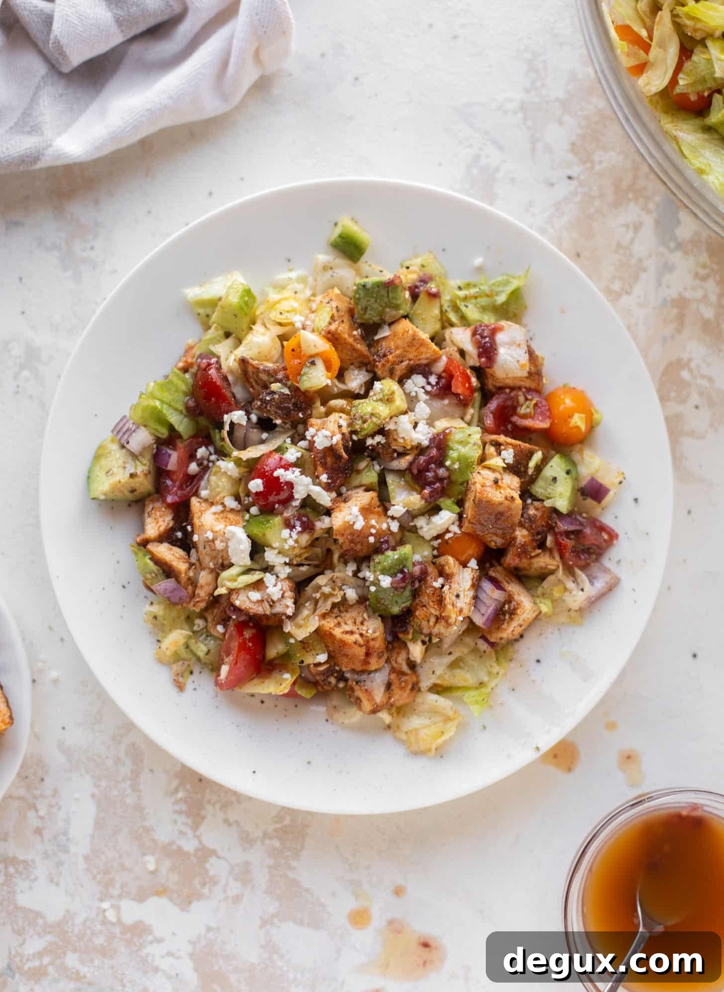 Blackened Chicken Chopped Salad with Raspberry Chipotle Vinaigrette Recipe 11 blackened chicken chopped salad