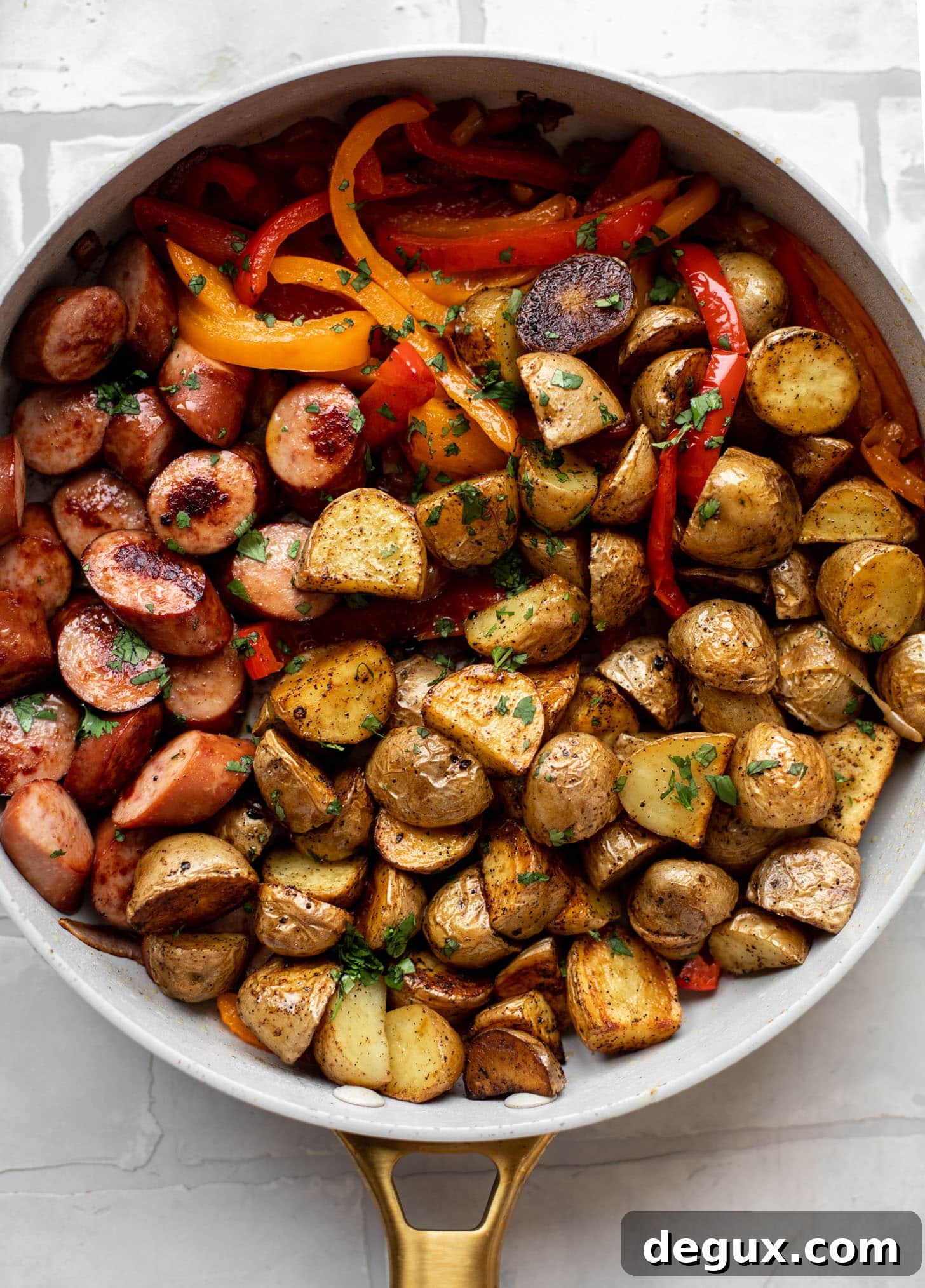 Smoked Turkey Sausage and Crispy Potato Skillet Recipe 5 img 78896 4