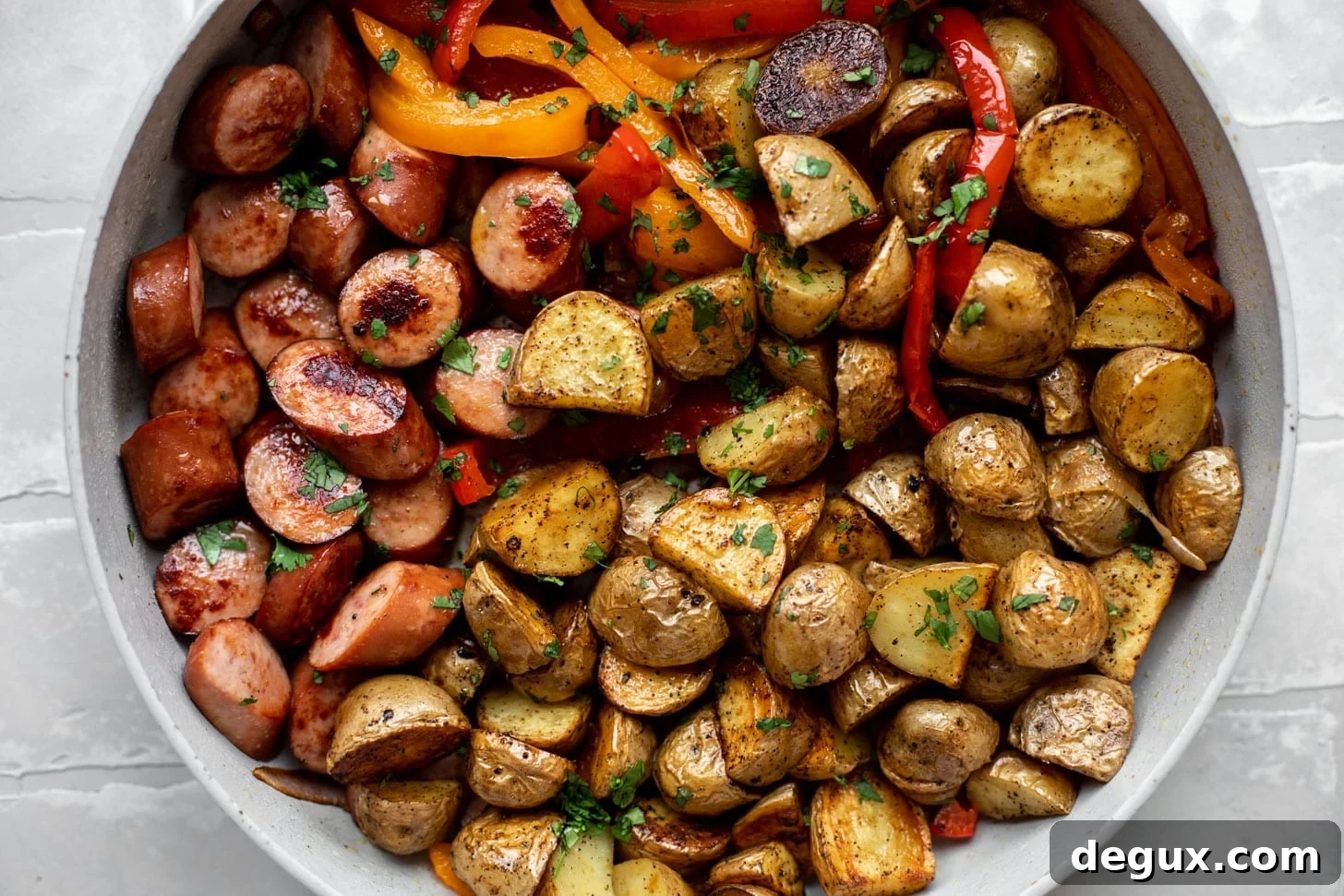 Smoked Turkey Sausage and Crispy Potato Skillet Recipe 6 img 78896 5