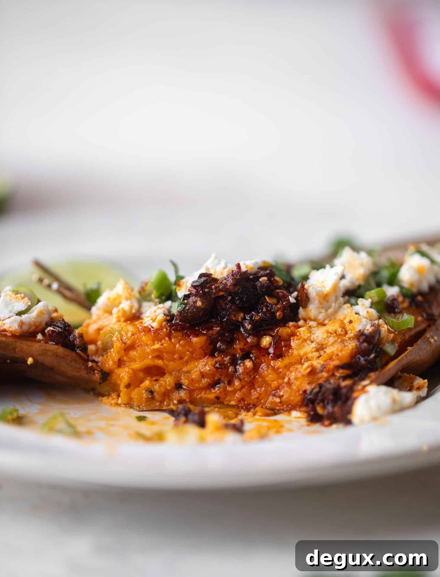 chili crisp sweet potatoes