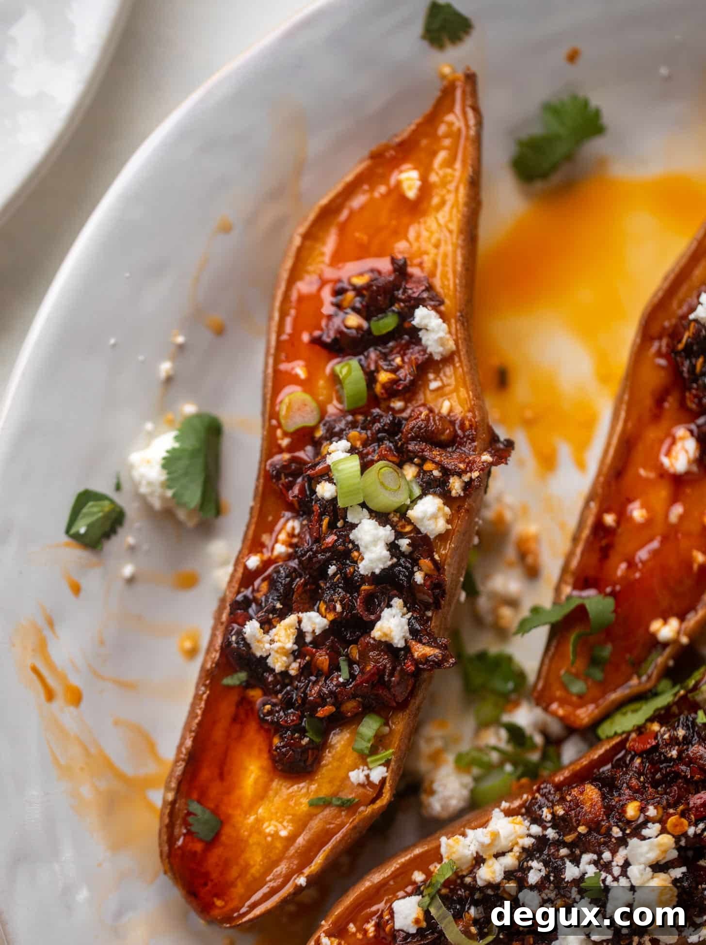chili crisp sweet potatoes