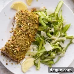 Pistachio-Crusted Salmon with Shaved Asparagus Salad 9 img 79102 10