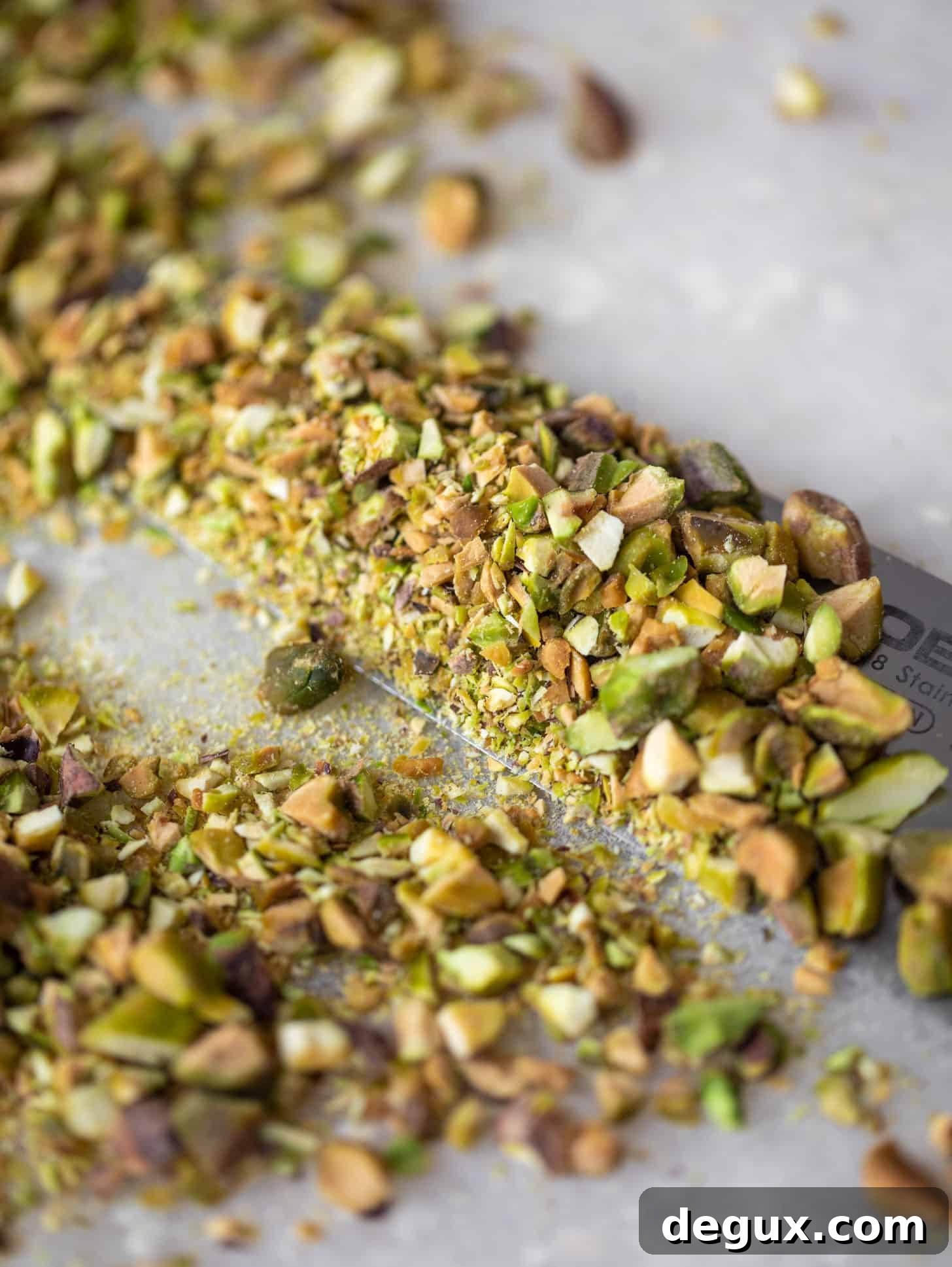 Pistachio-Crusted Salmon with Shaved Asparagus Salad 4 chopped pistachios