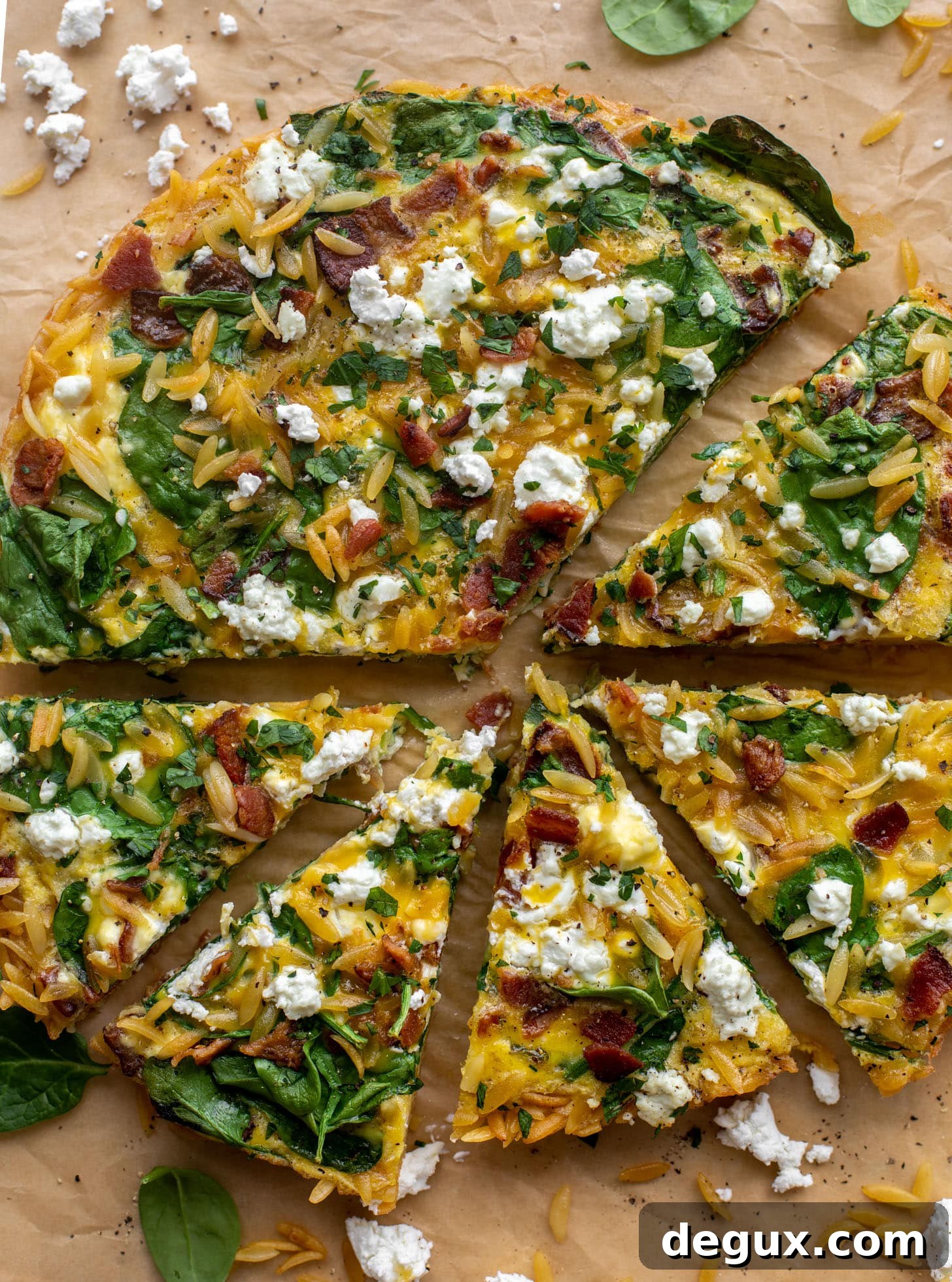 Crispy Orzo Frittata with Bacon & Goat Cheese Recipe 7 crispy orzo frittata with bacon and goat cheese