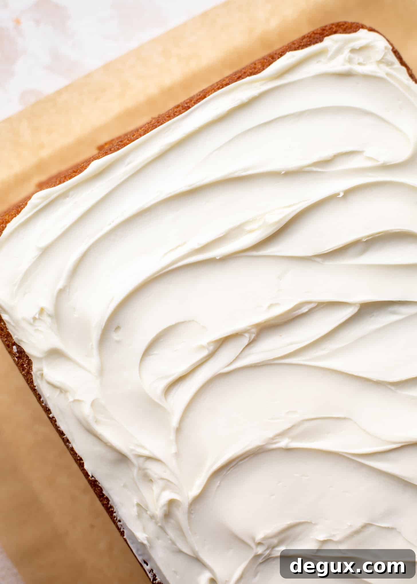 orange cake with coconut cream cheese frosting