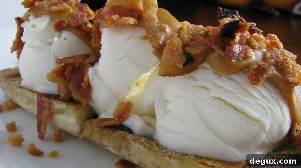Finished banana split Finished Elvis banana split