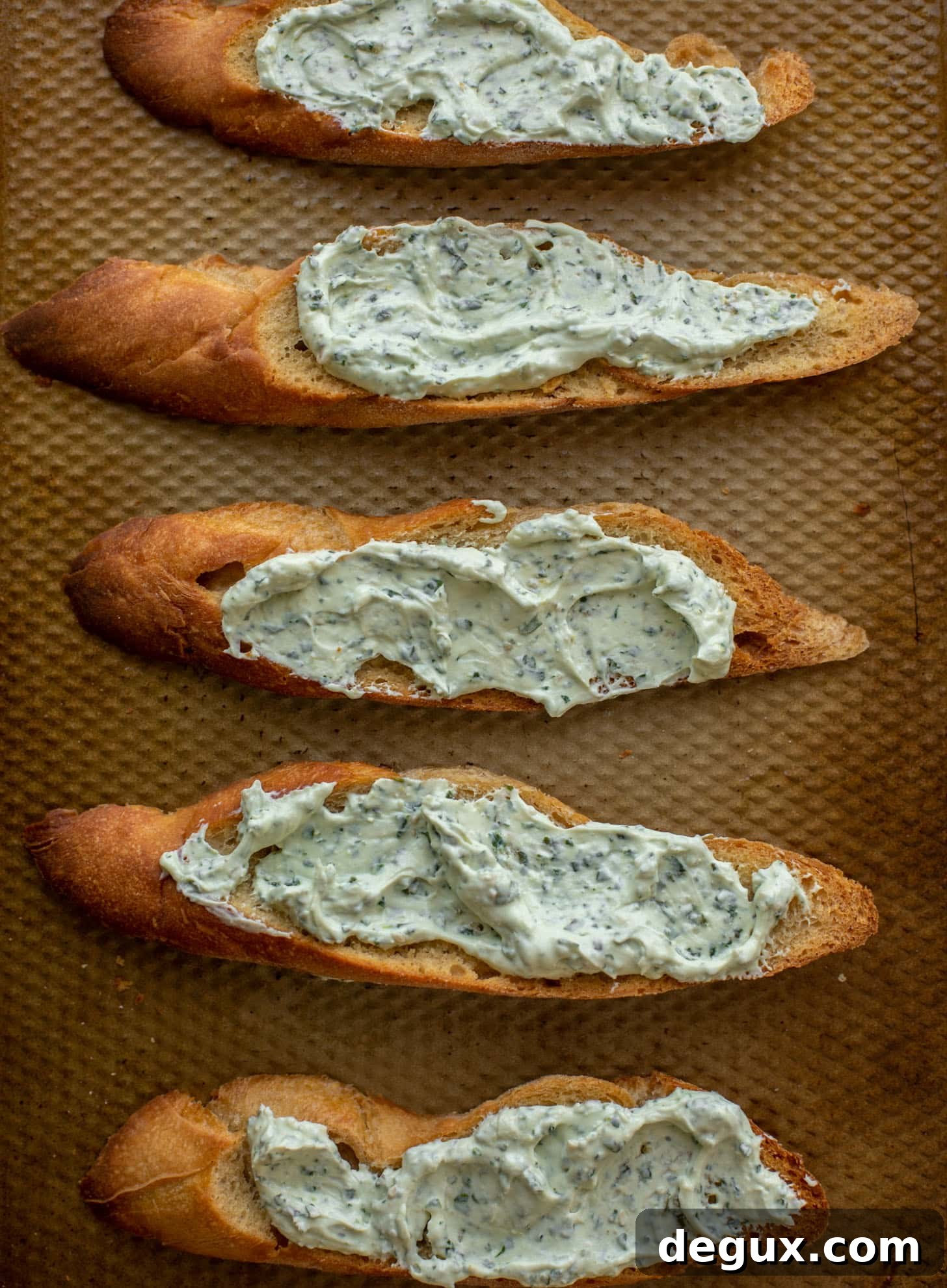 Smoked Salmon Tartines with Green Goddess Goat Cheese Spread 5 crostini with green goddess goat cheese
