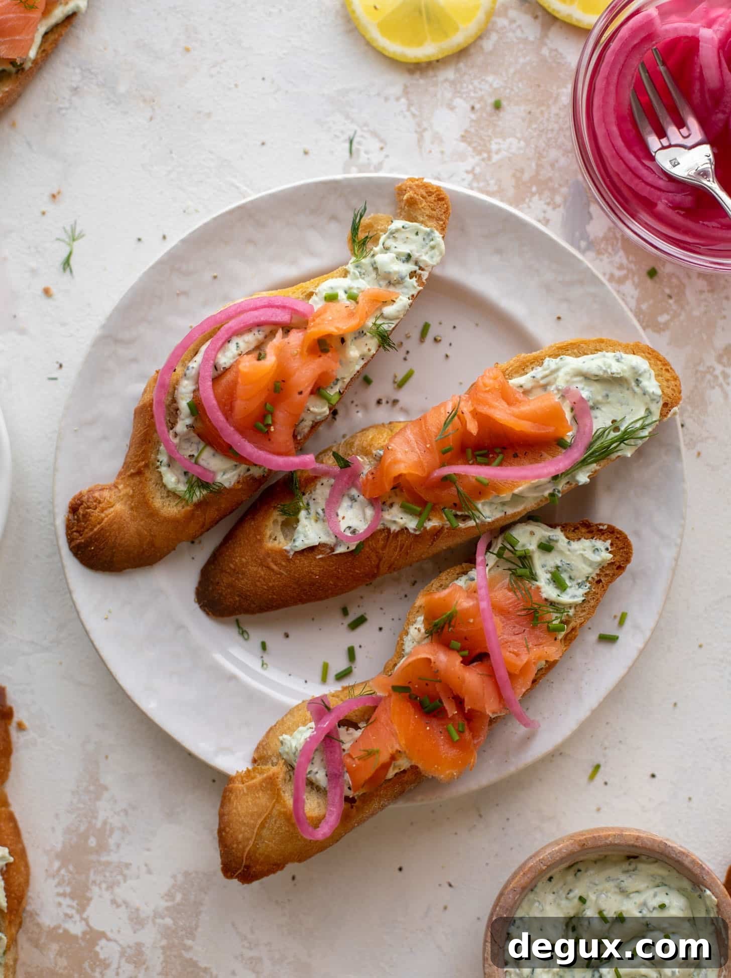 Smoked Salmon Tartines with Green Goddess Goat Cheese Spread 7 smoked salmon tartines with green goddess goat cheese