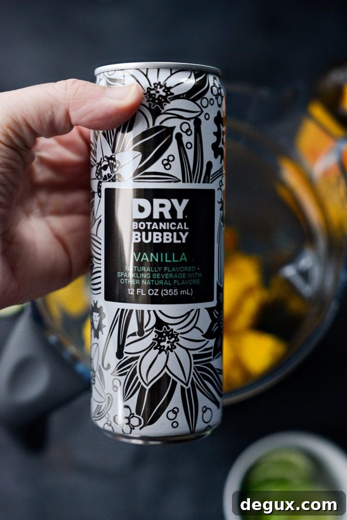 dry vanilla bubbly