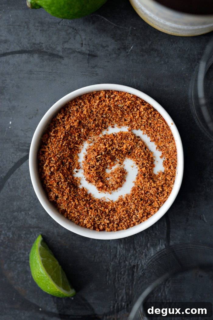 tajin on a small white plate