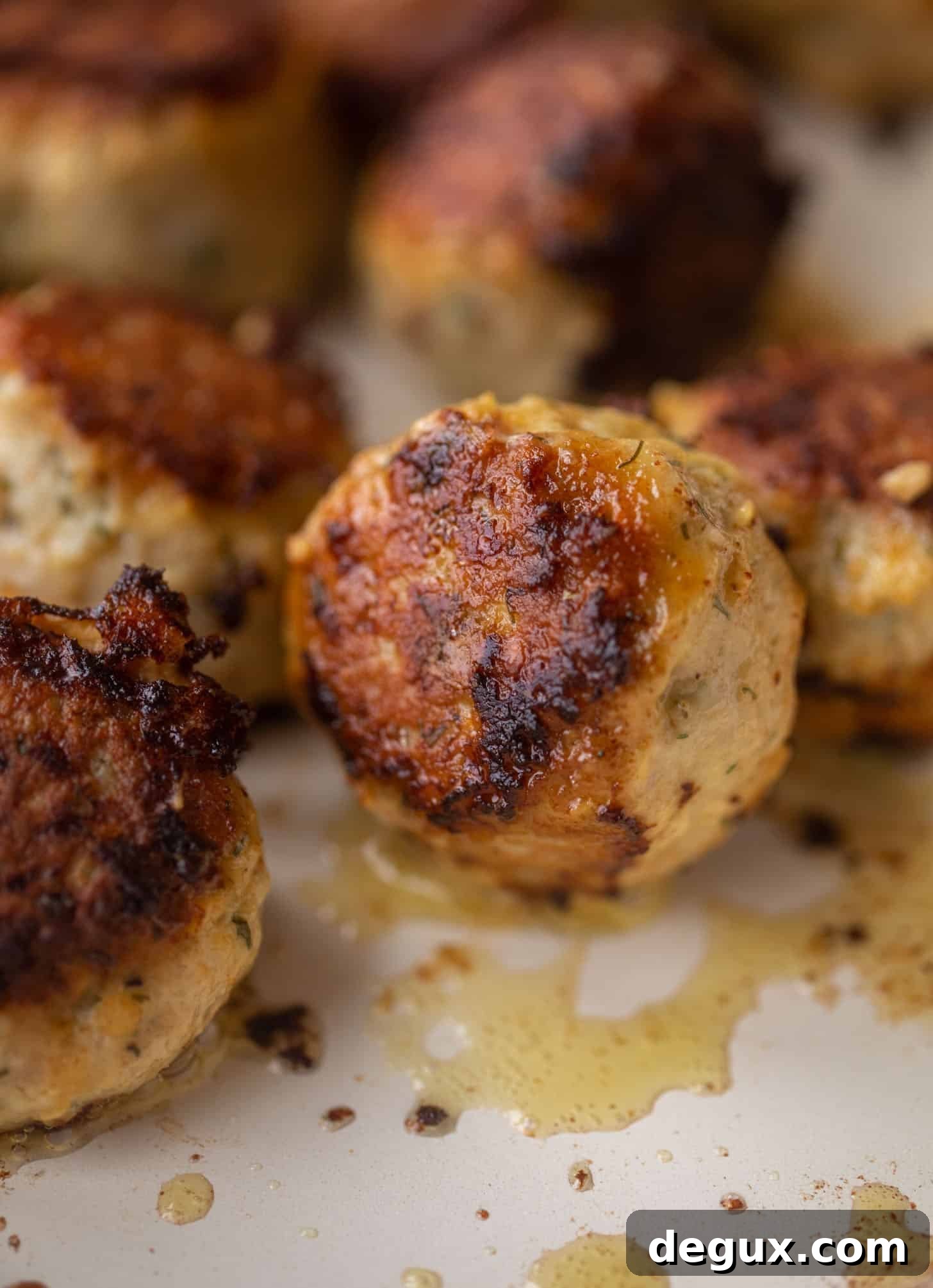 ranch meatballs in a skillet