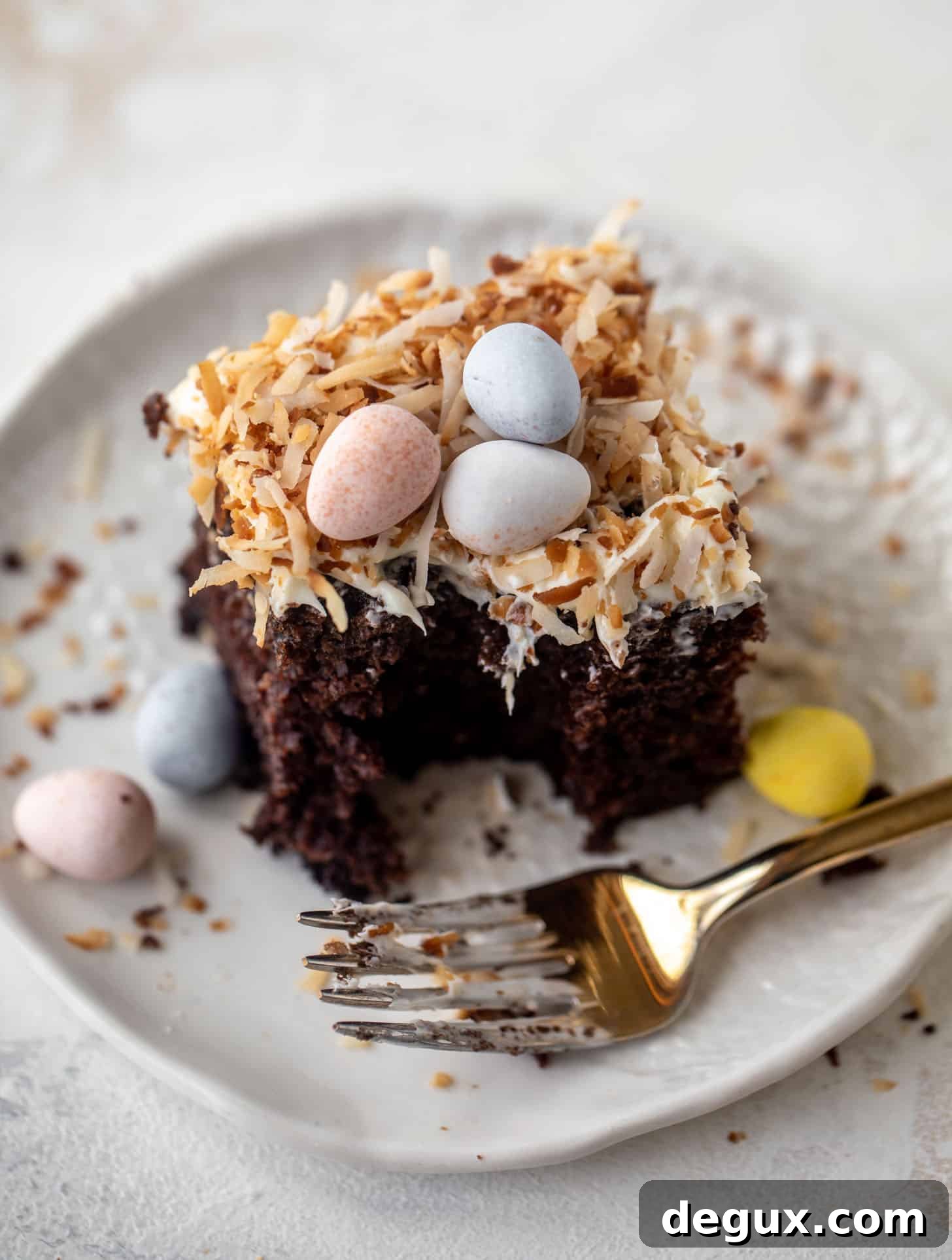 Decadent Chocolate Coconut Cake for Easter Celebration 11 chocolate coconut easter cake