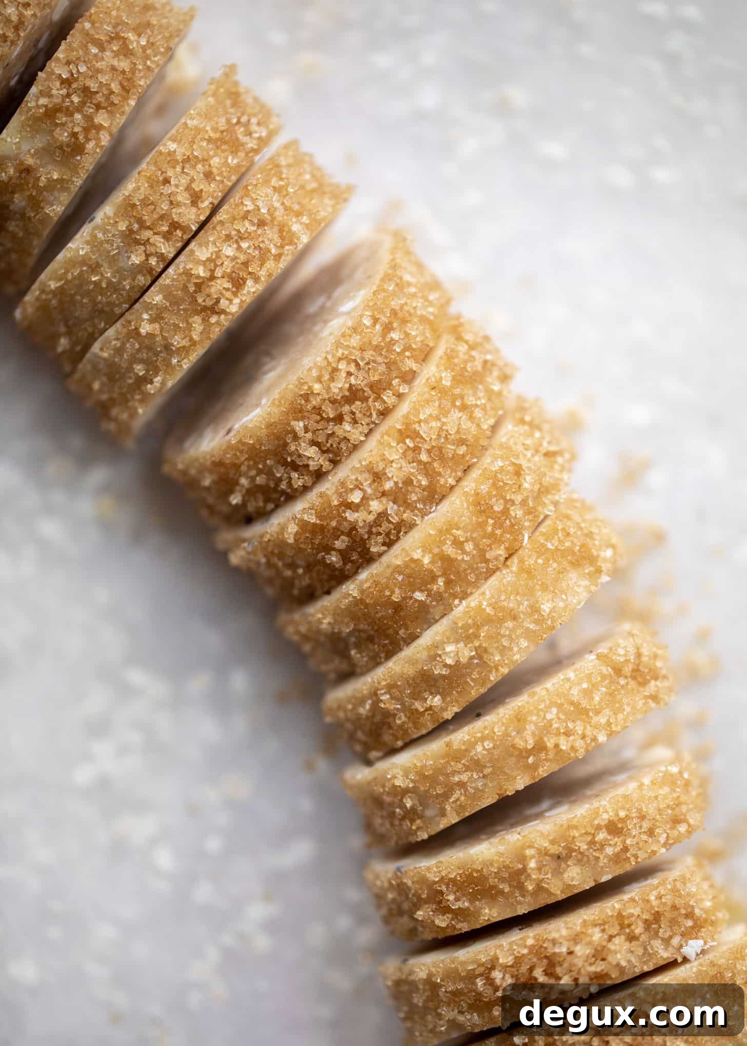 White Chocolate and Lavender Slice-and-Bake Shortbread Cookies 6 white chocolate lavender shortbread cookies