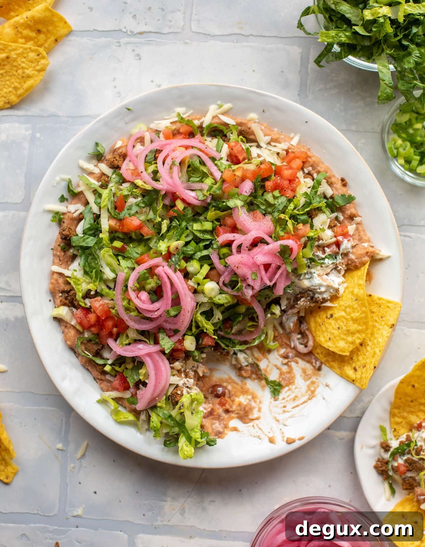 smoky chipotle layered taco dip