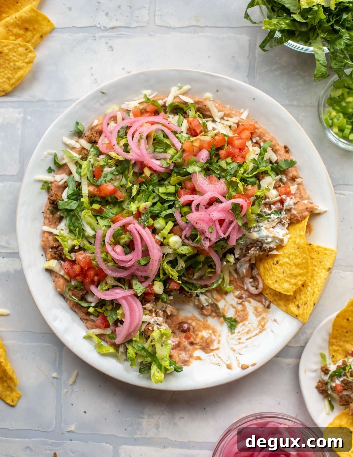 smoky chipotle layered taco dip
