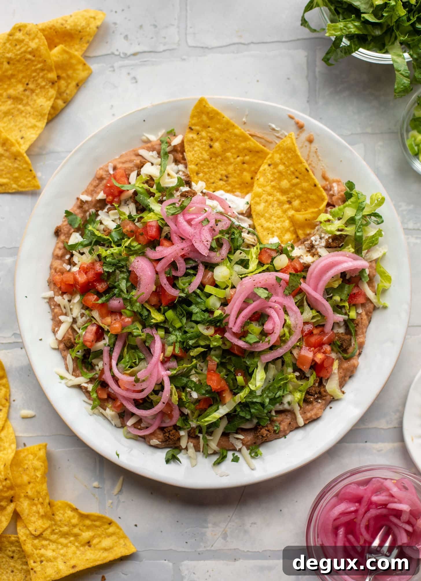 smoky chipotle layered taco dip