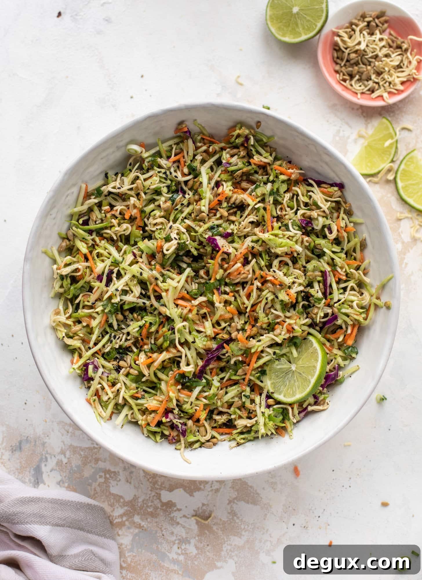 Crispy Broccoli Slaw That Goes With Any Meal 8 the best broccoli slaw with lime