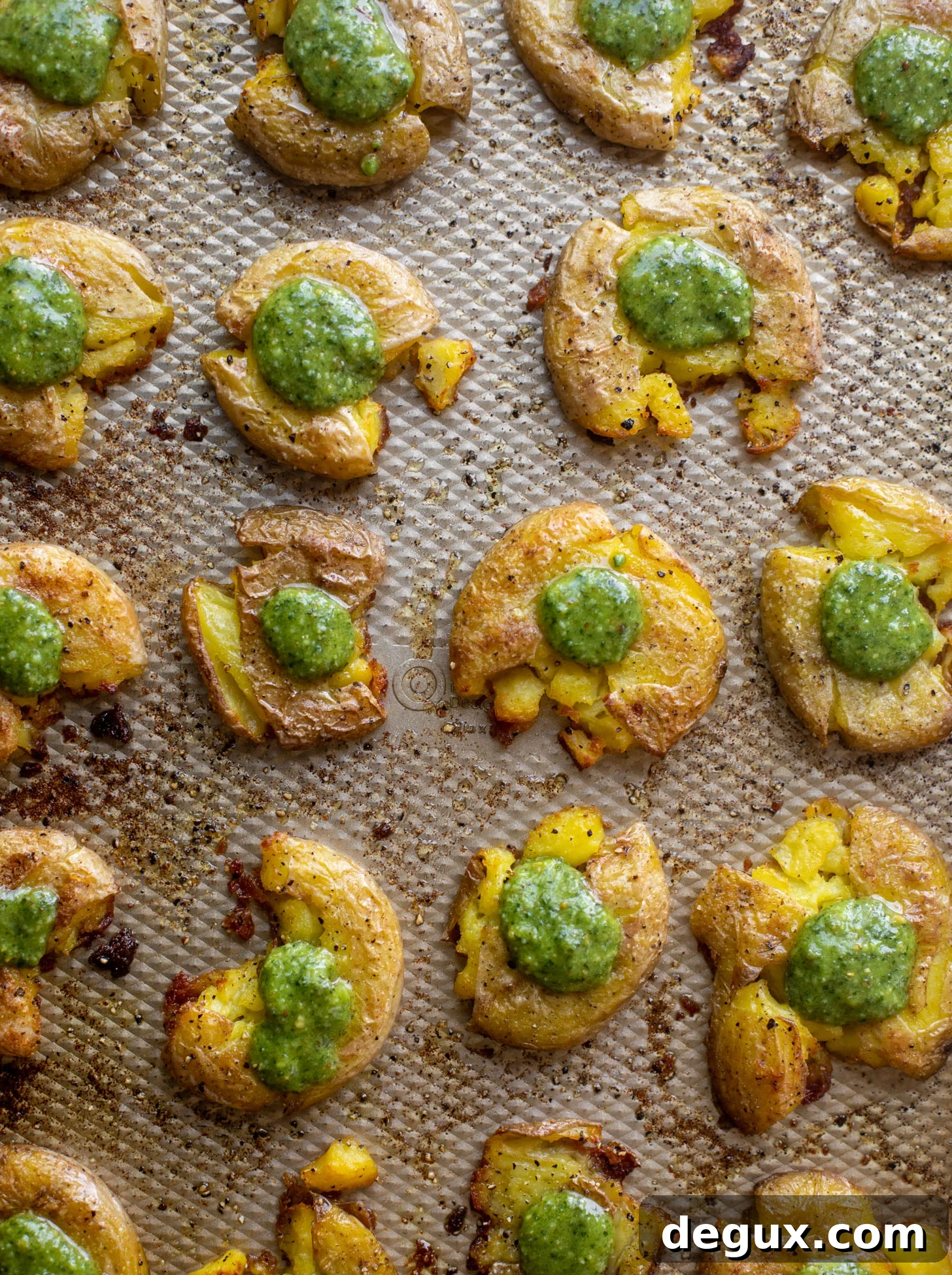 Crispy Pesto Smashed Potatoes Recipe for Crunchy Flavor 8 crispy pesto smashed potatoes