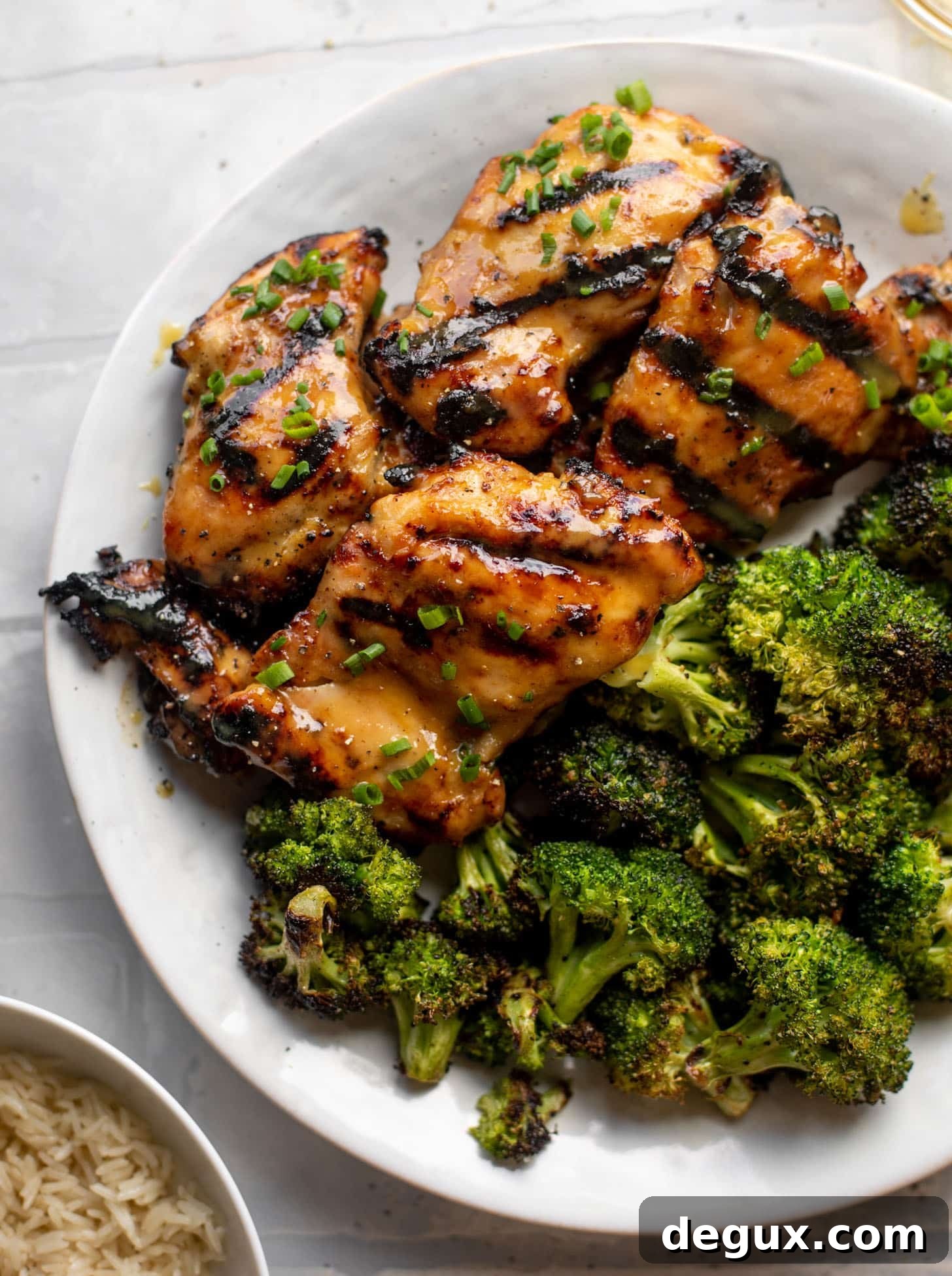grilled honey mustard chicken with broccoli 
