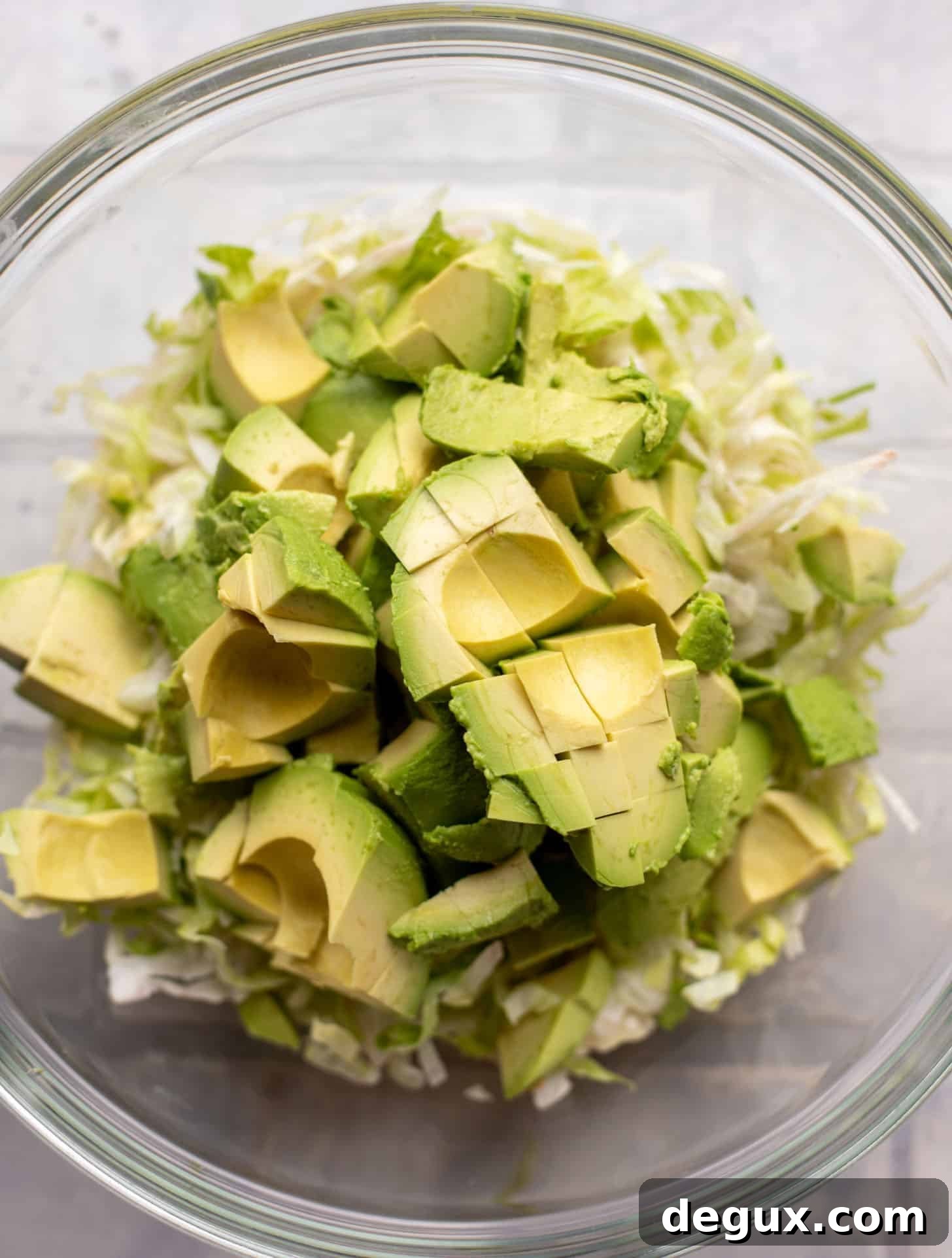 avocado and lettuce