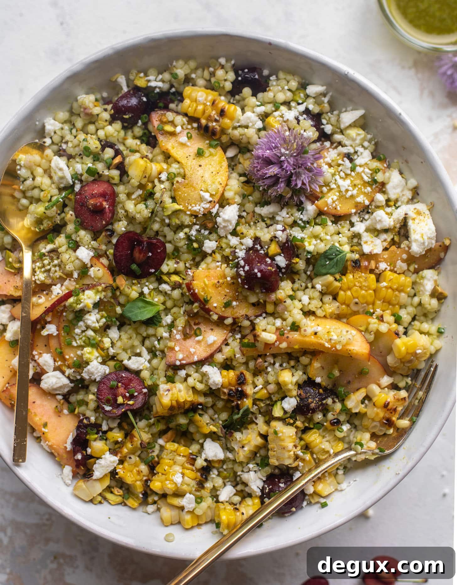 Summer Stone Fruit Couscous Salad with Mint and Feta 13 summer stone fruit couscous salad