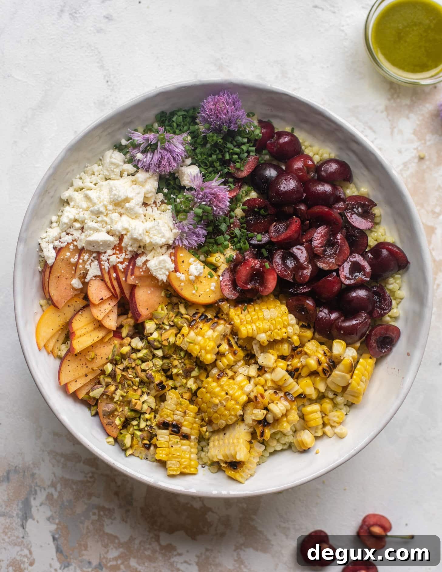 Summer Stone Fruit Couscous Salad Recipe for Bright Seasonal Flavor 6 summer stone fruit couscous salad