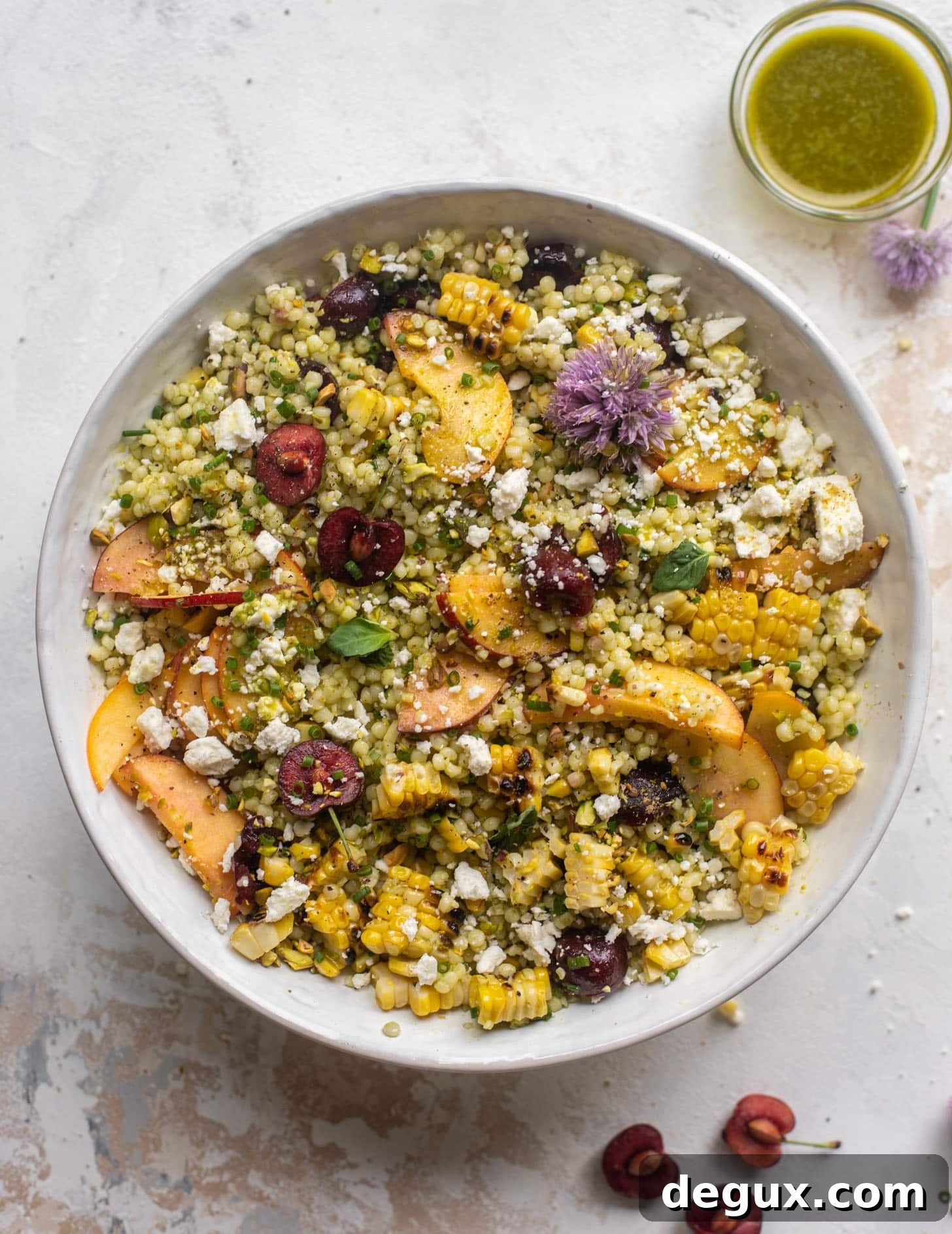 Summer Stone Fruit Couscous Salad Recipe for Bright Seasonal Flavor 9 summer stone fruit couscous salad
