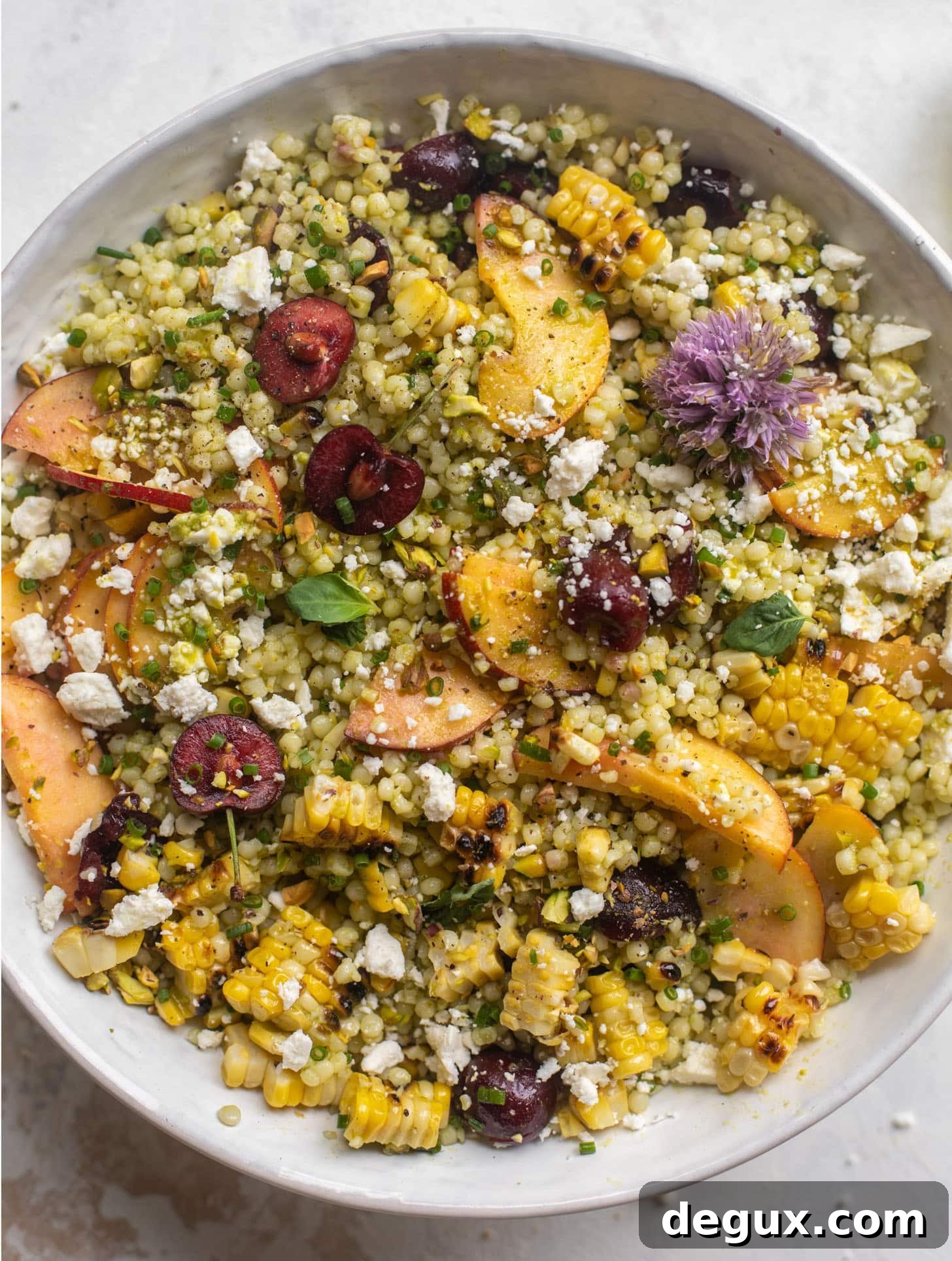 Summer Stone Fruit Couscous Salad with Mint and Feta 10 summer stone fruit couscous salad