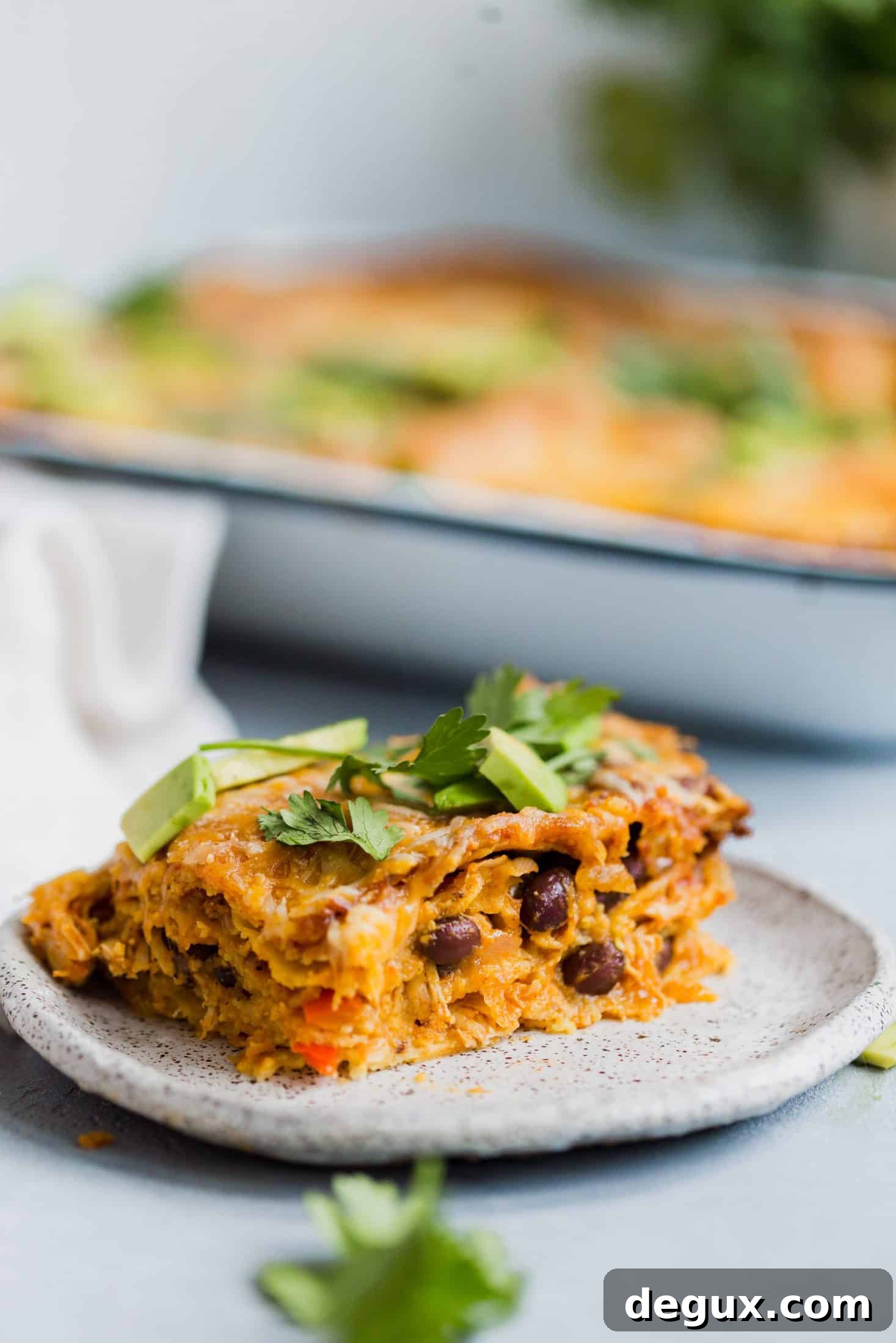 enchilada lasagna I howsweeteats.com