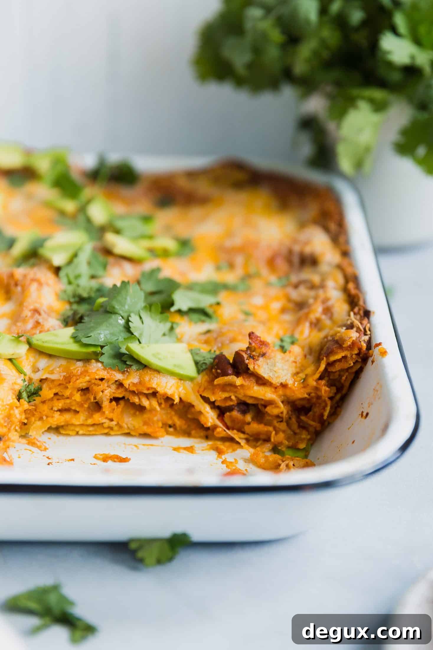 enchilada lasagna I howsweeteats.com