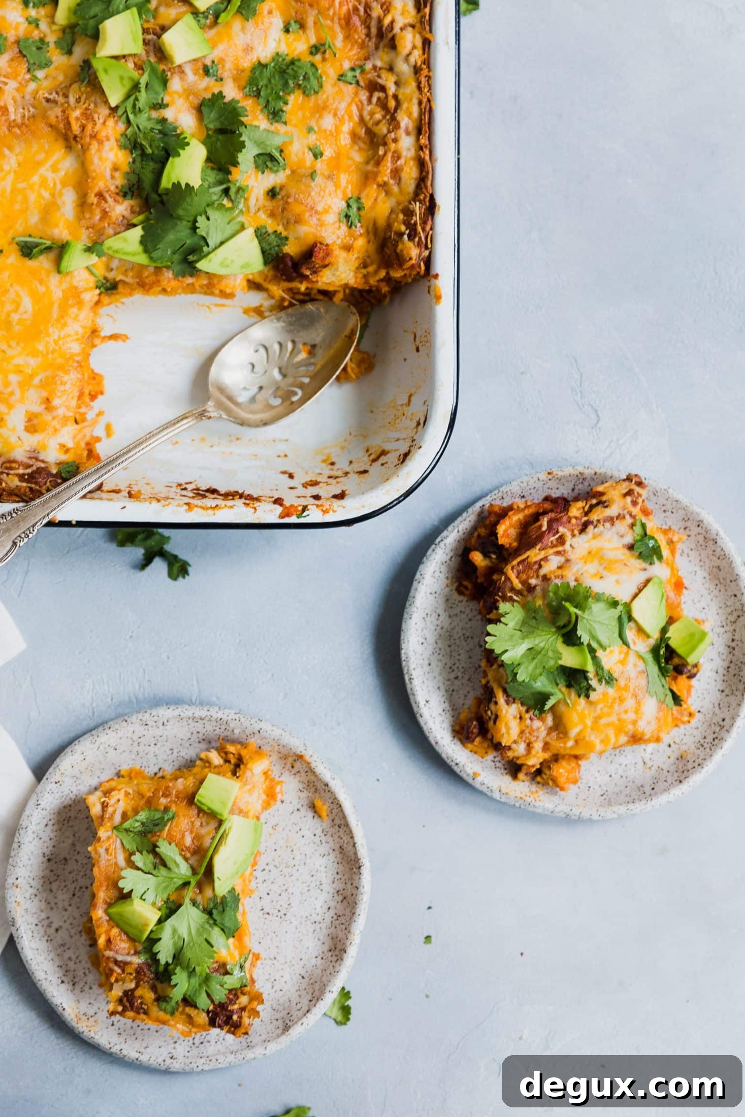 enchilada lasagna I howsweeteats.com