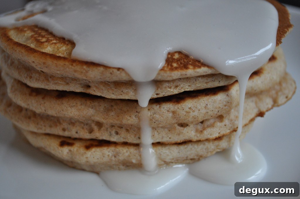 Pancake stack closeup