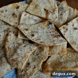 Parmesan Garlic Tortilla Chips