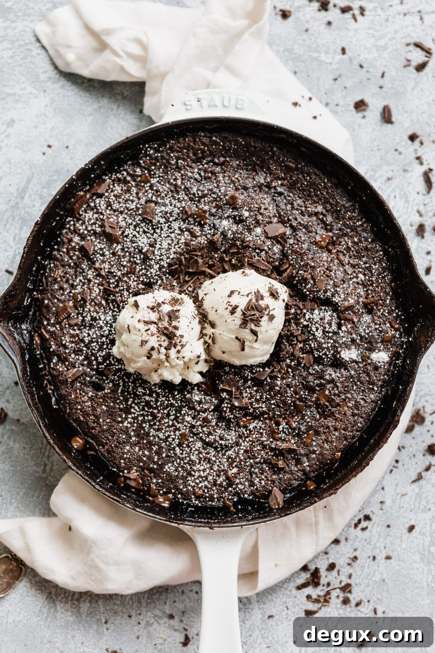 Decadent Chocolate Cobbler Recipe — Warm, Gooey & Quick to Make 5 chocolate cobbler I howsweeteats.com