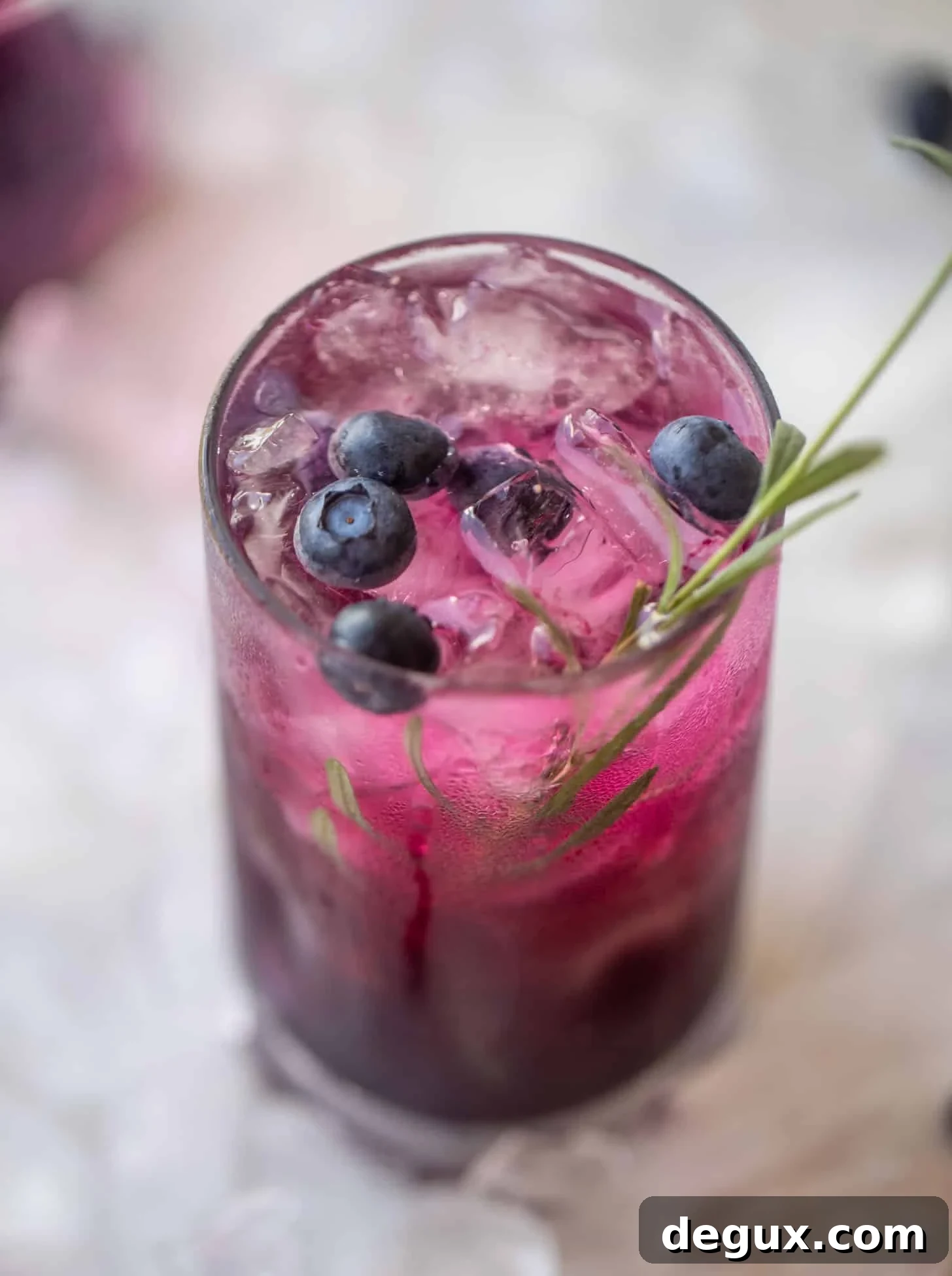 lavender blueberry vodka soda