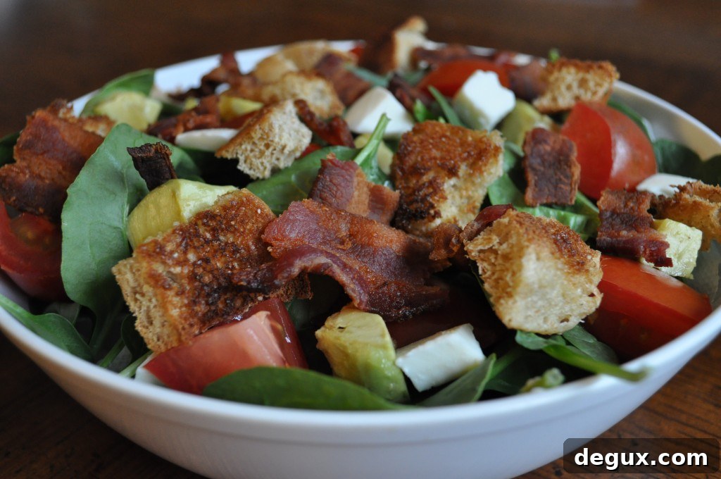 BLT Salad close-up BLT Salad close-up