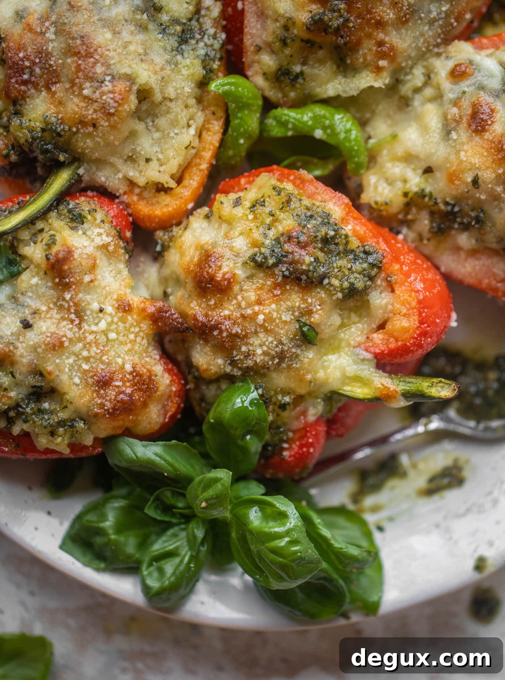 Pesto Risotto-Stuffed Peppers: Creamy Italian Dinner Recipe 11 pesto risotto stuffed peppers