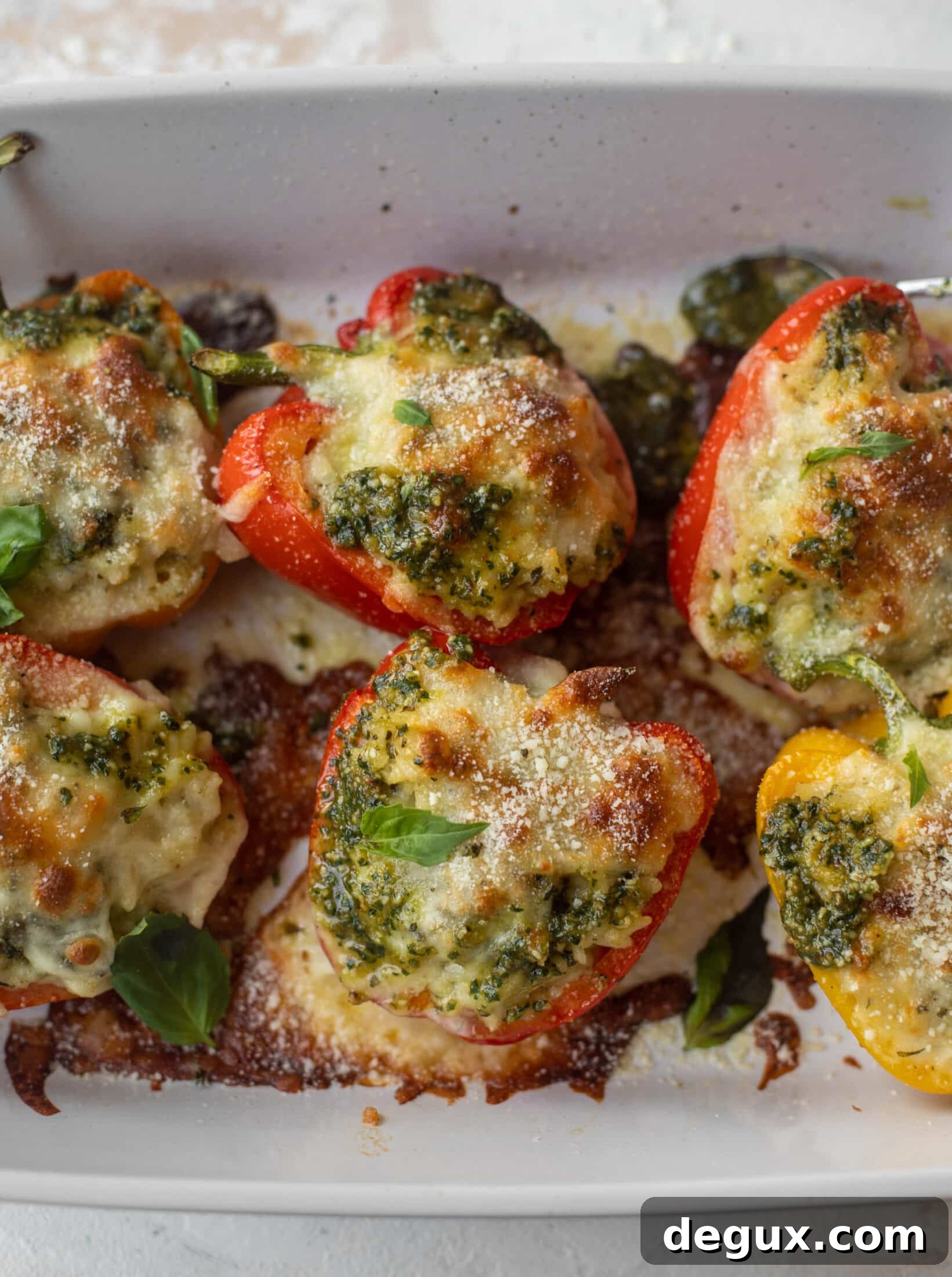 Pesto Risotto-Stuffed Peppers: Creamy Italian Dinner Recipe 8 pesto risotto stuffed peppers