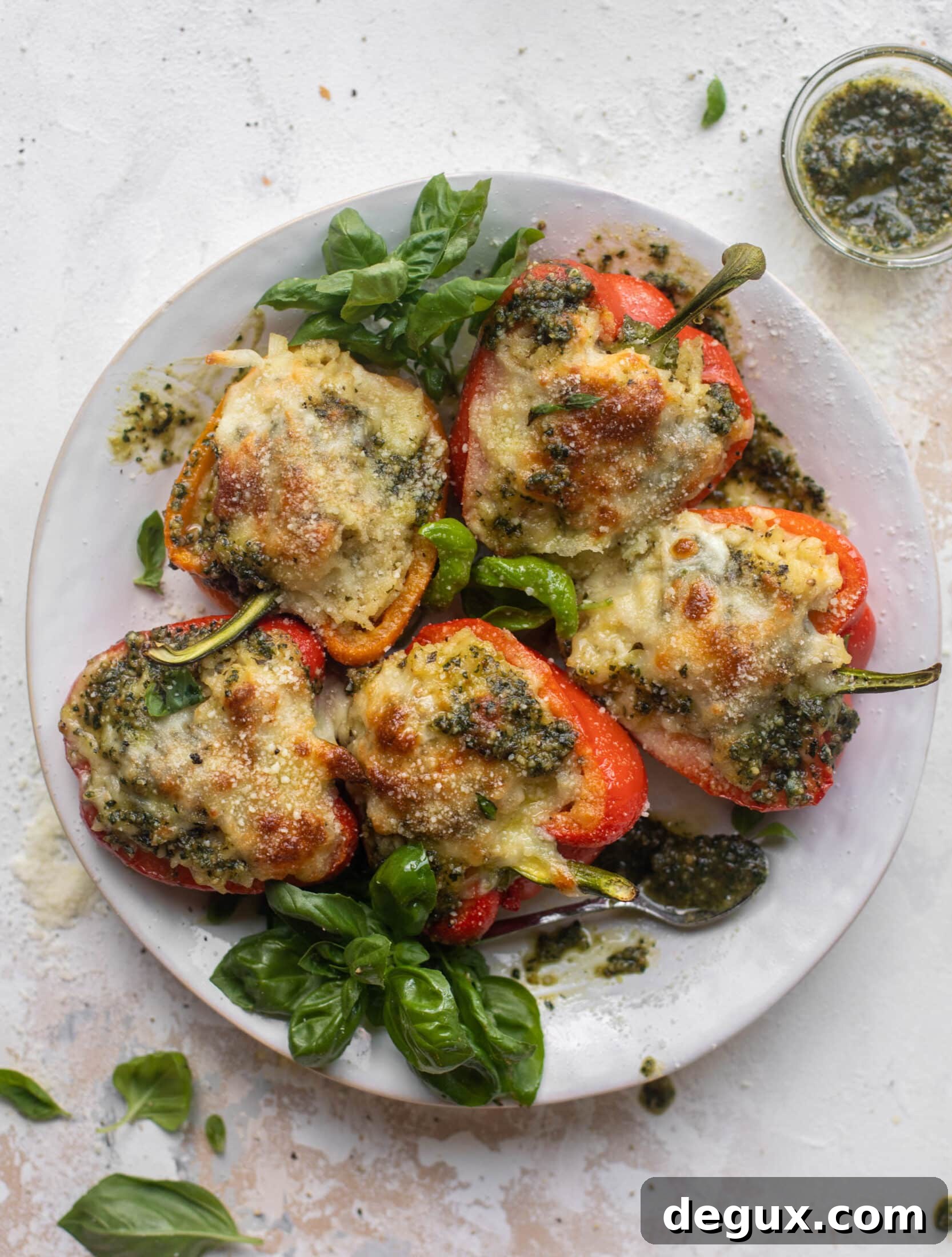 Pesto Risotto-Stuffed Peppers: Creamy Italian Dinner Recipe 10 pesto risotto stuffed peppers