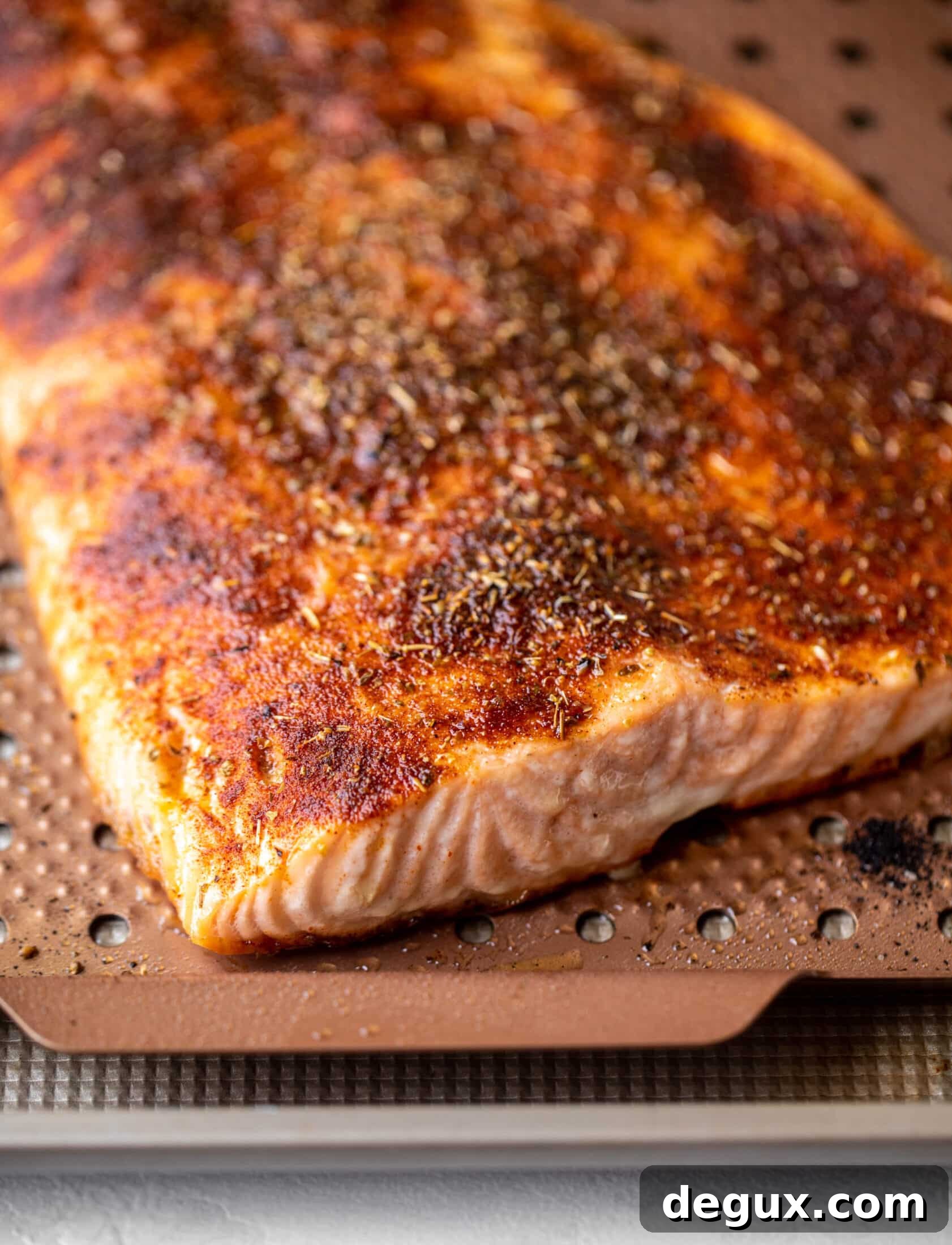 Grilled Summer Salmon with Fresh Chimichurri Sauce 3 salmon on the grill