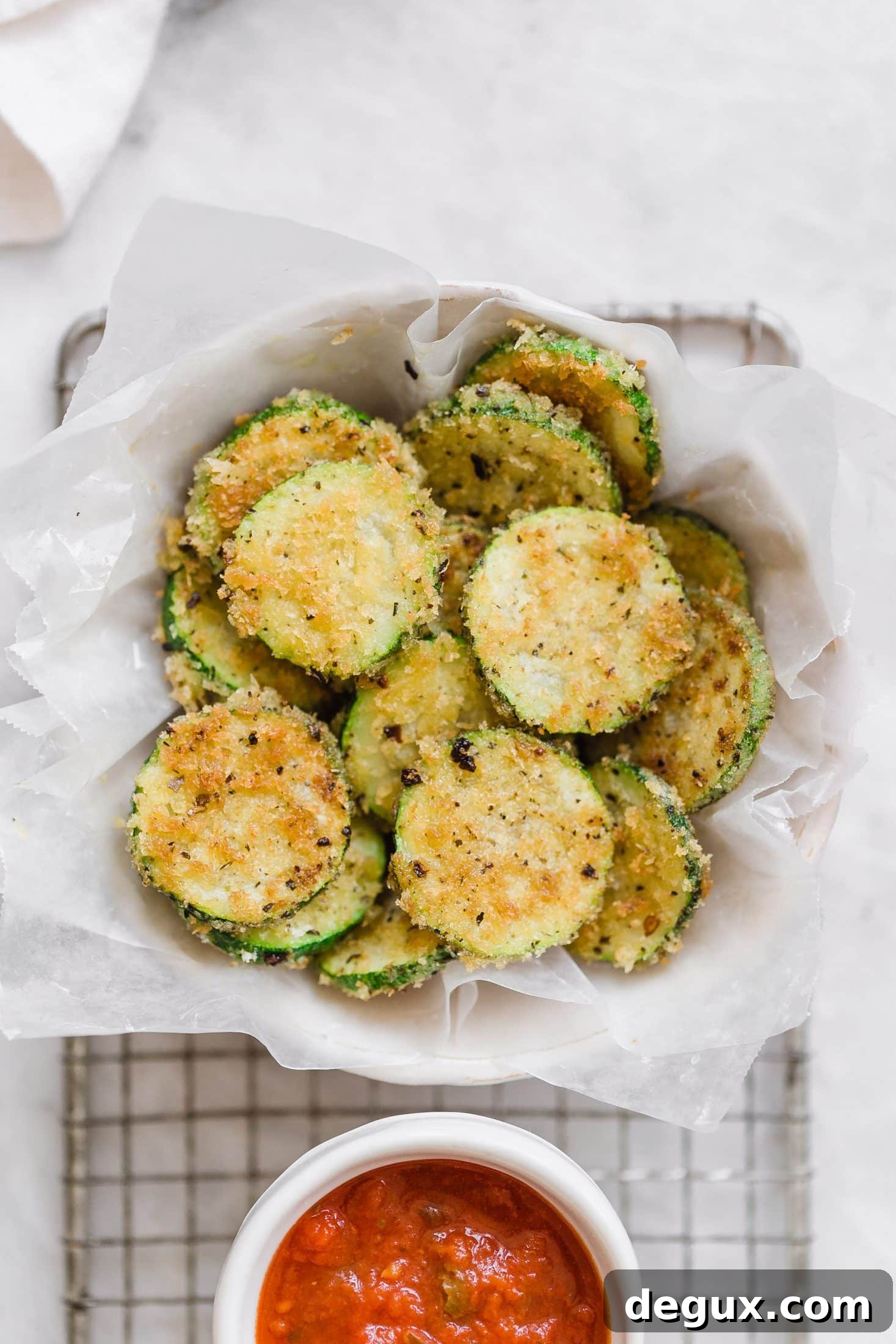 Parmesan-Crusted Zucchini with Whole Wheat Breadcrumbs 4 parmesan zucchini I howsweeteats.com