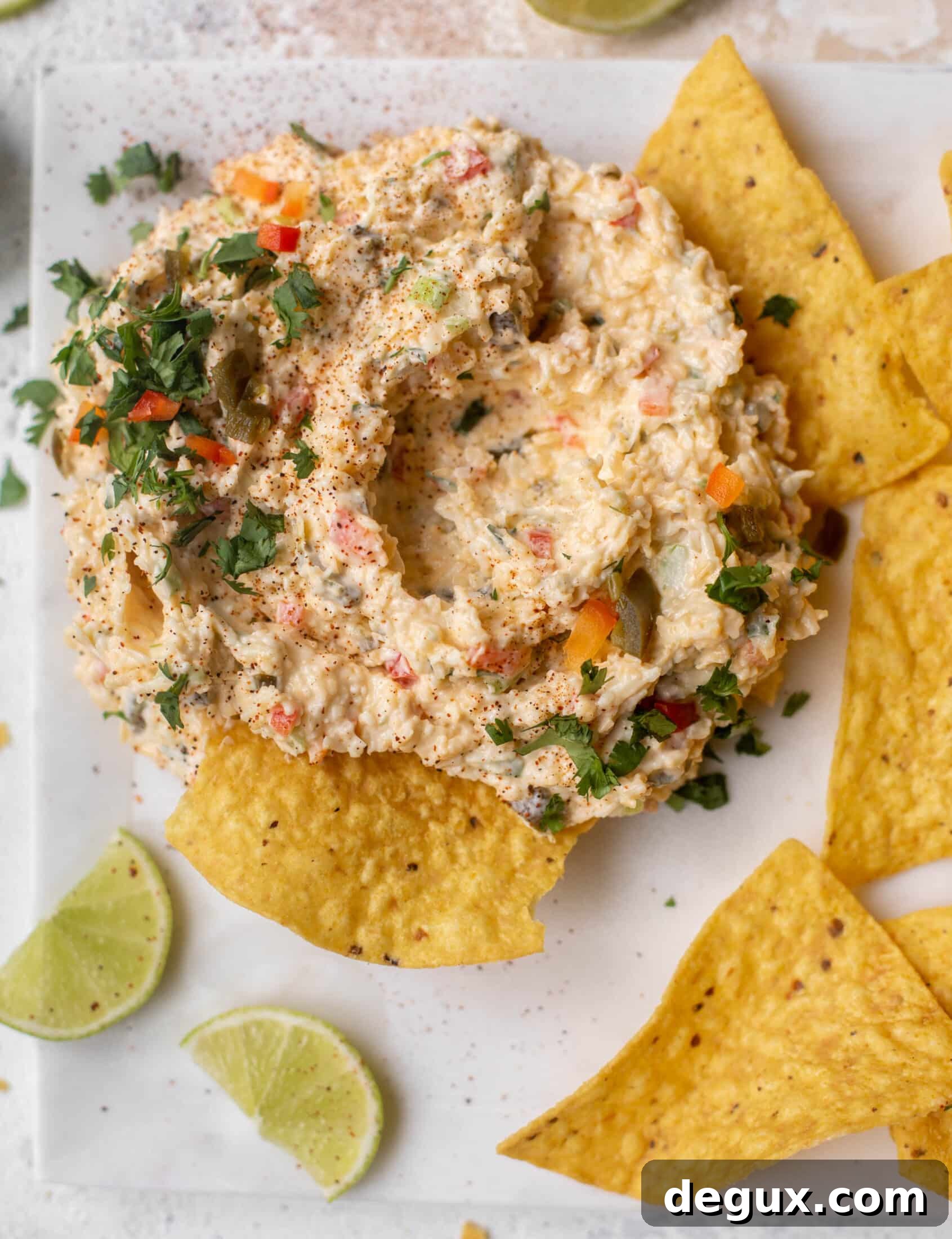 creamy chilled queso dip