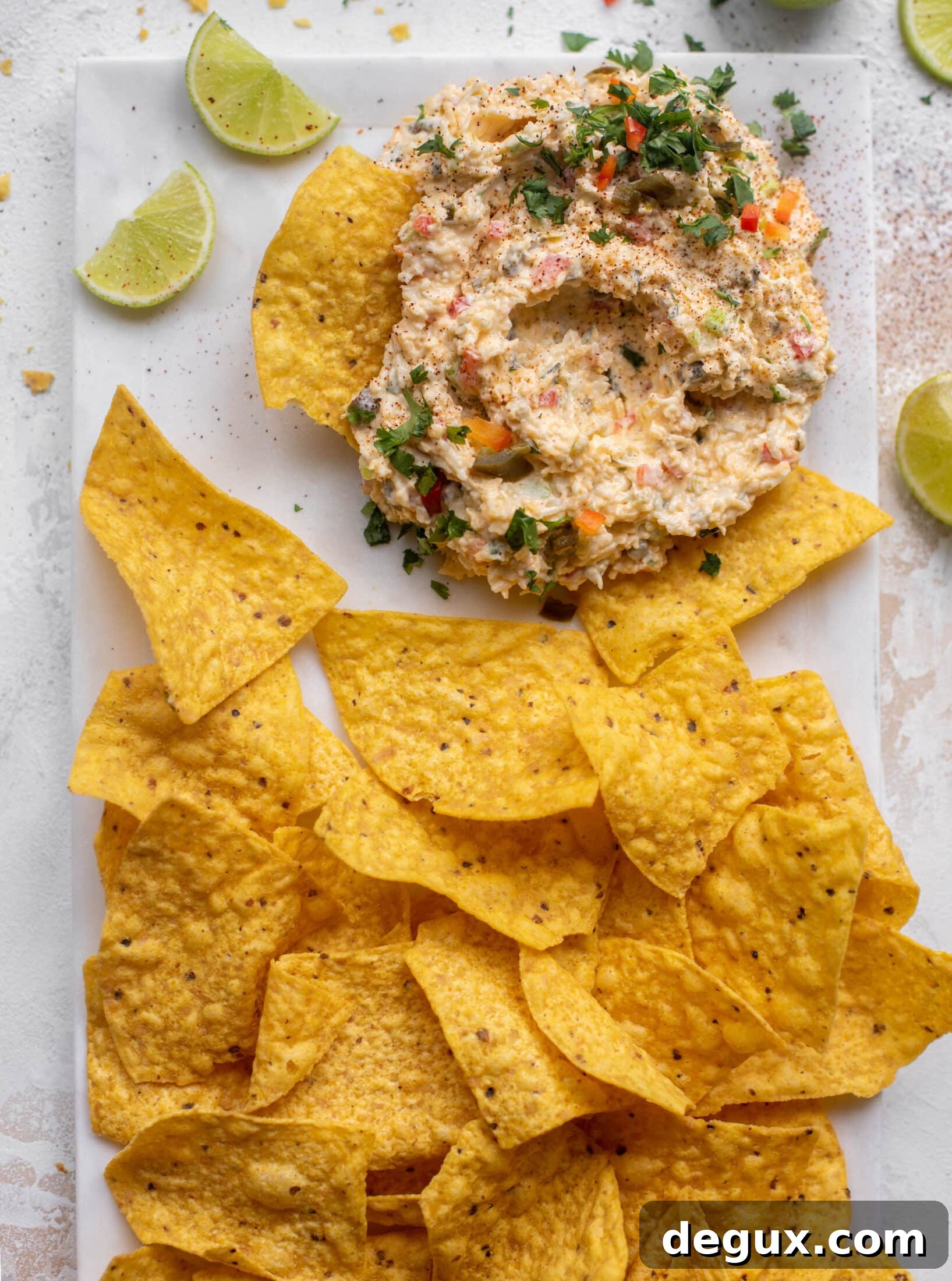 creamy chilled queso dip