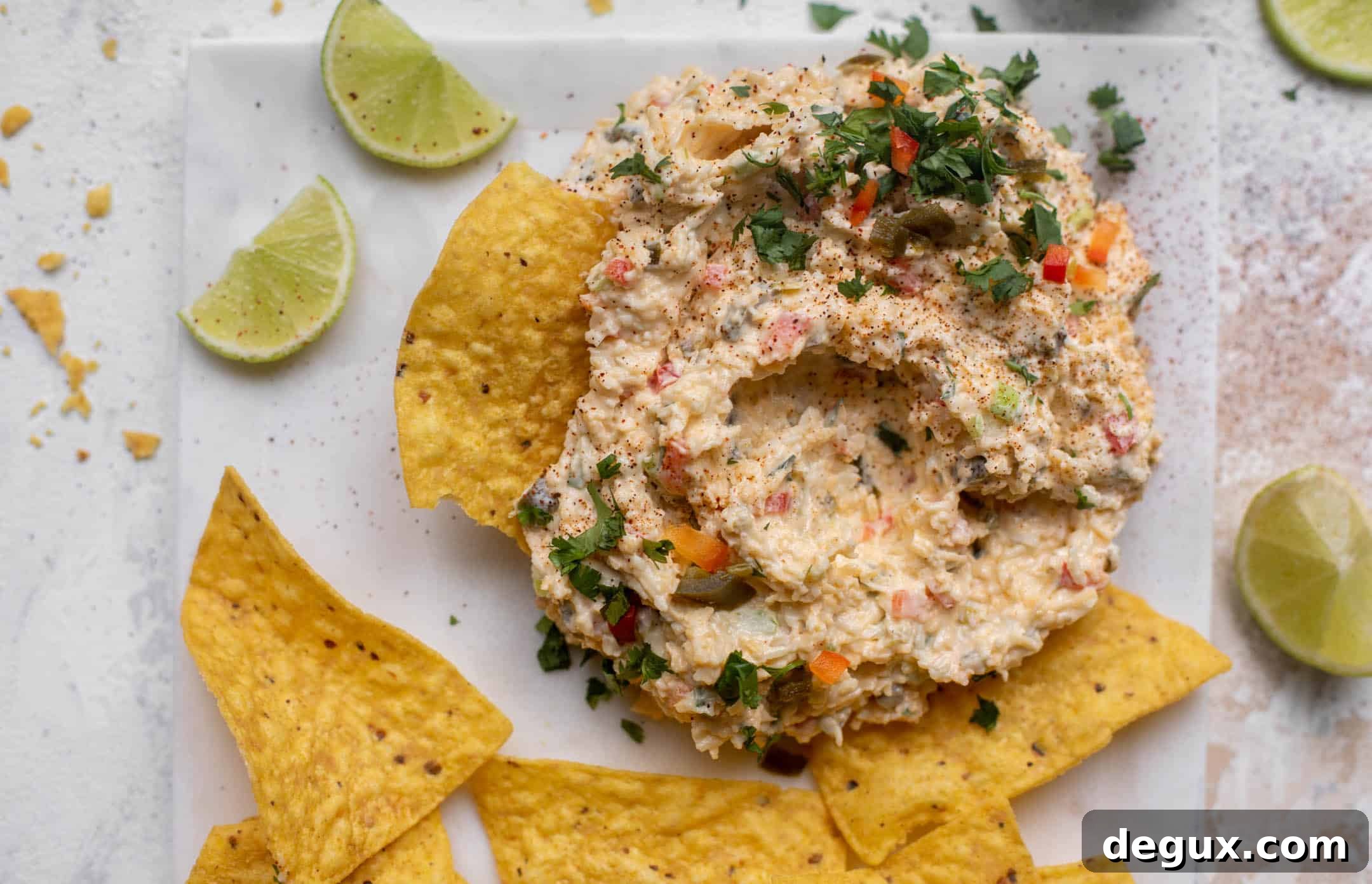 creamy chilled queso dip