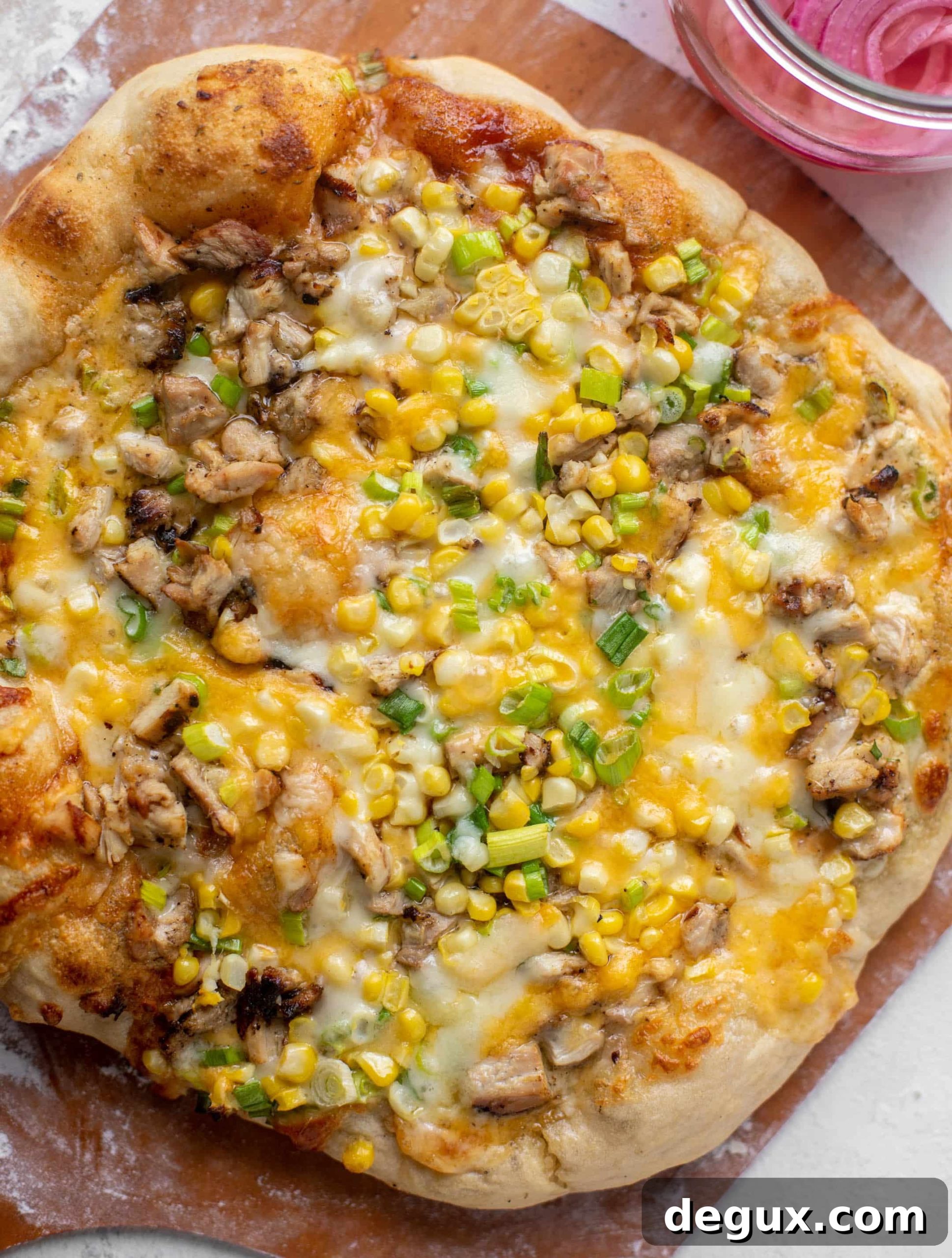 Grilled BBQ Chicken Pizza for Summer Cookouts 3 grilled summer BBQ chicken pizza