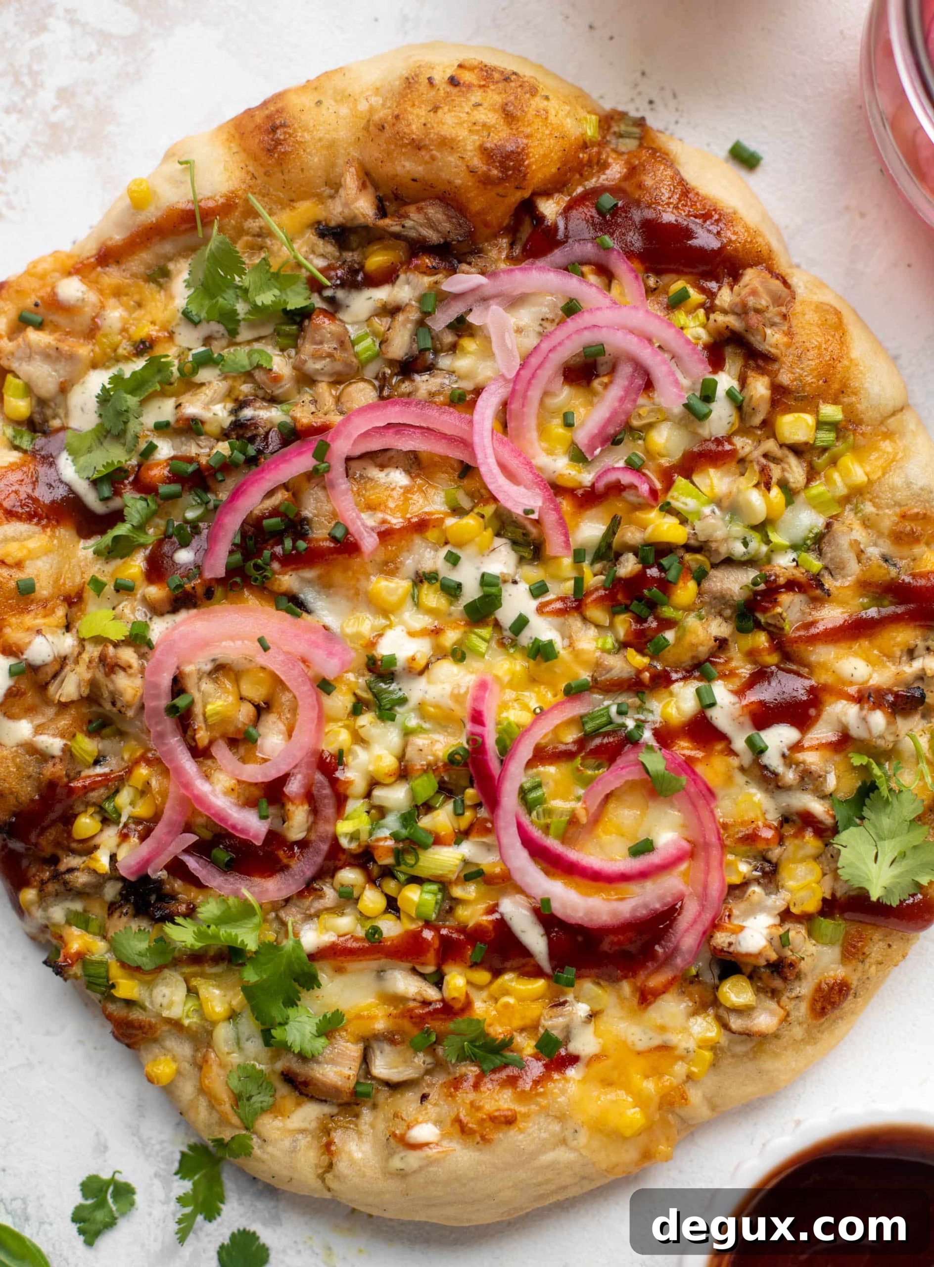 Grilled BBQ Chicken Pizza for Summer Cookouts 6 grilled summer BBQ chicken pizza