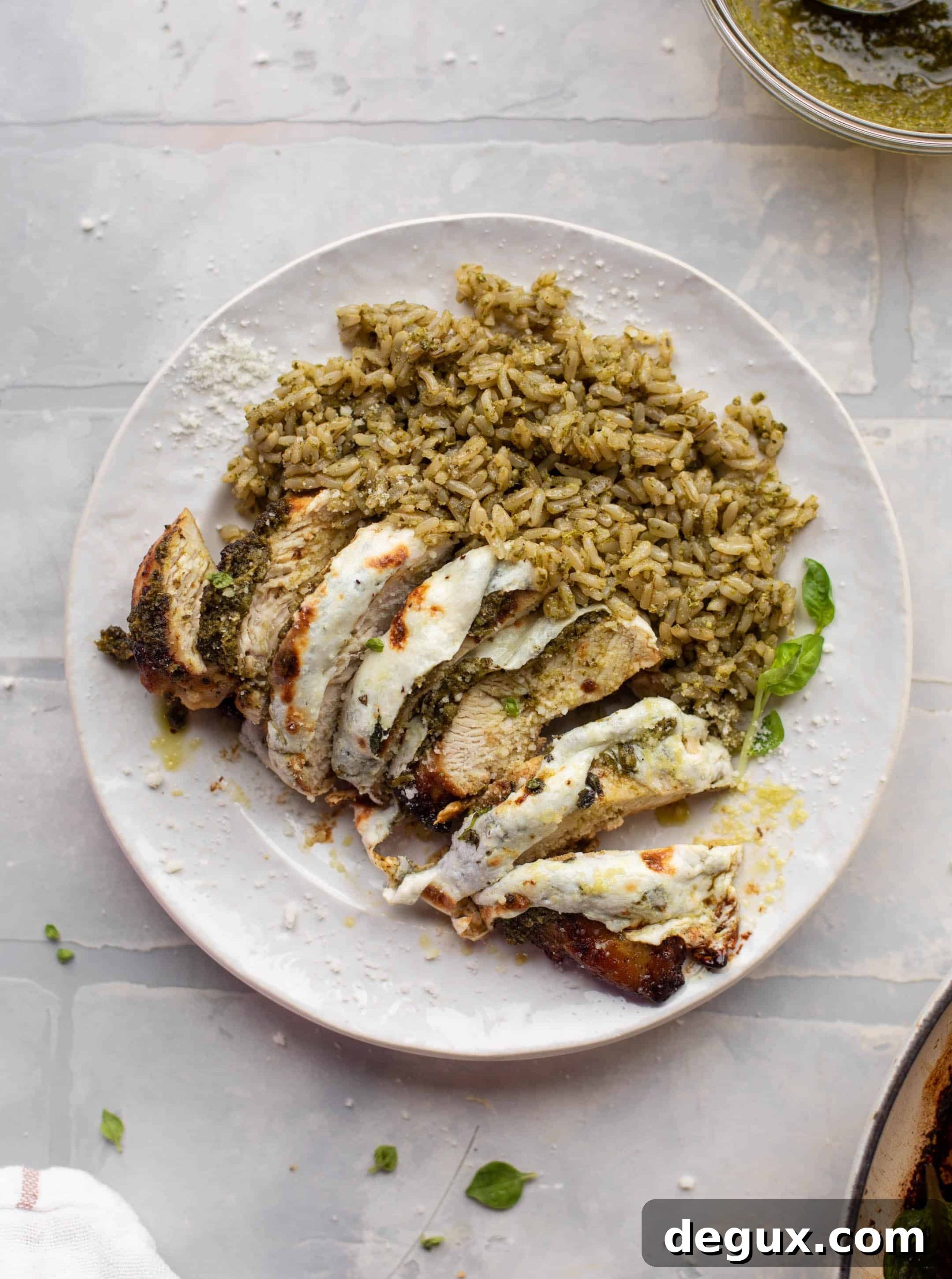 Pesto Melt Chicken Recipe: Savory Baked Chicken with Cheese 10 img 82594 10 scaled