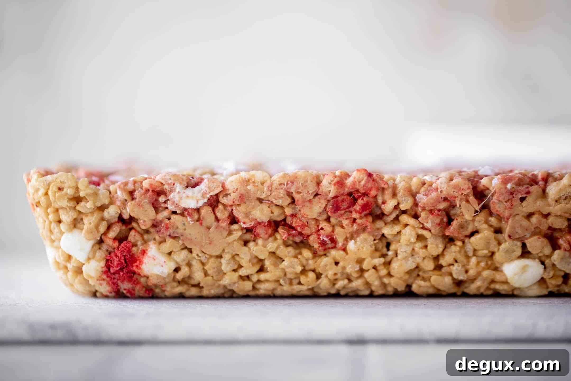 Salted Peanut Butter & Jelly Rice Krispies Treats 6 peanut butter and jelly rice krispy treats