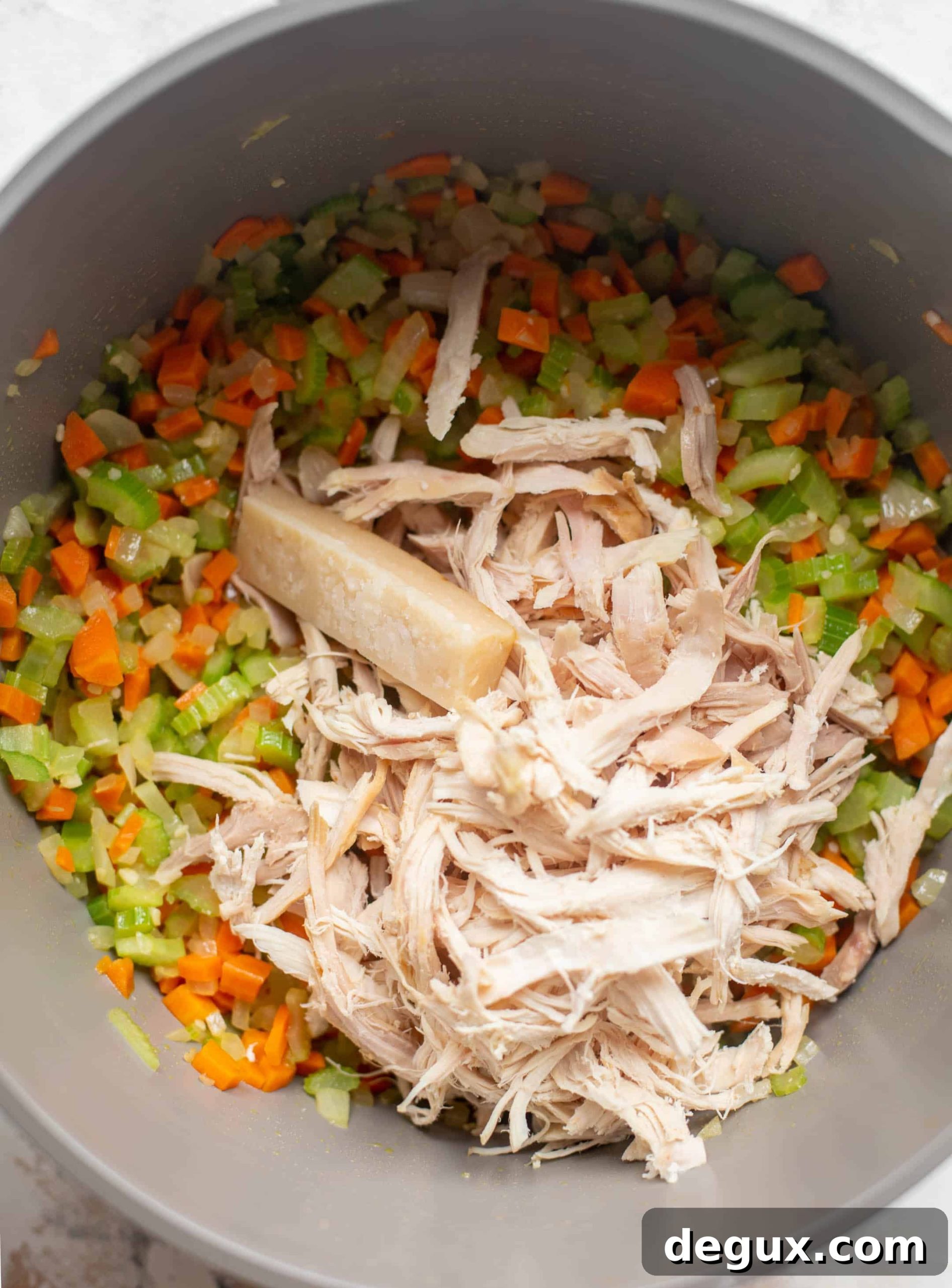 Comforting Chicken and Star Pasta Soup Recipe 4 carrots, celery and chicken
